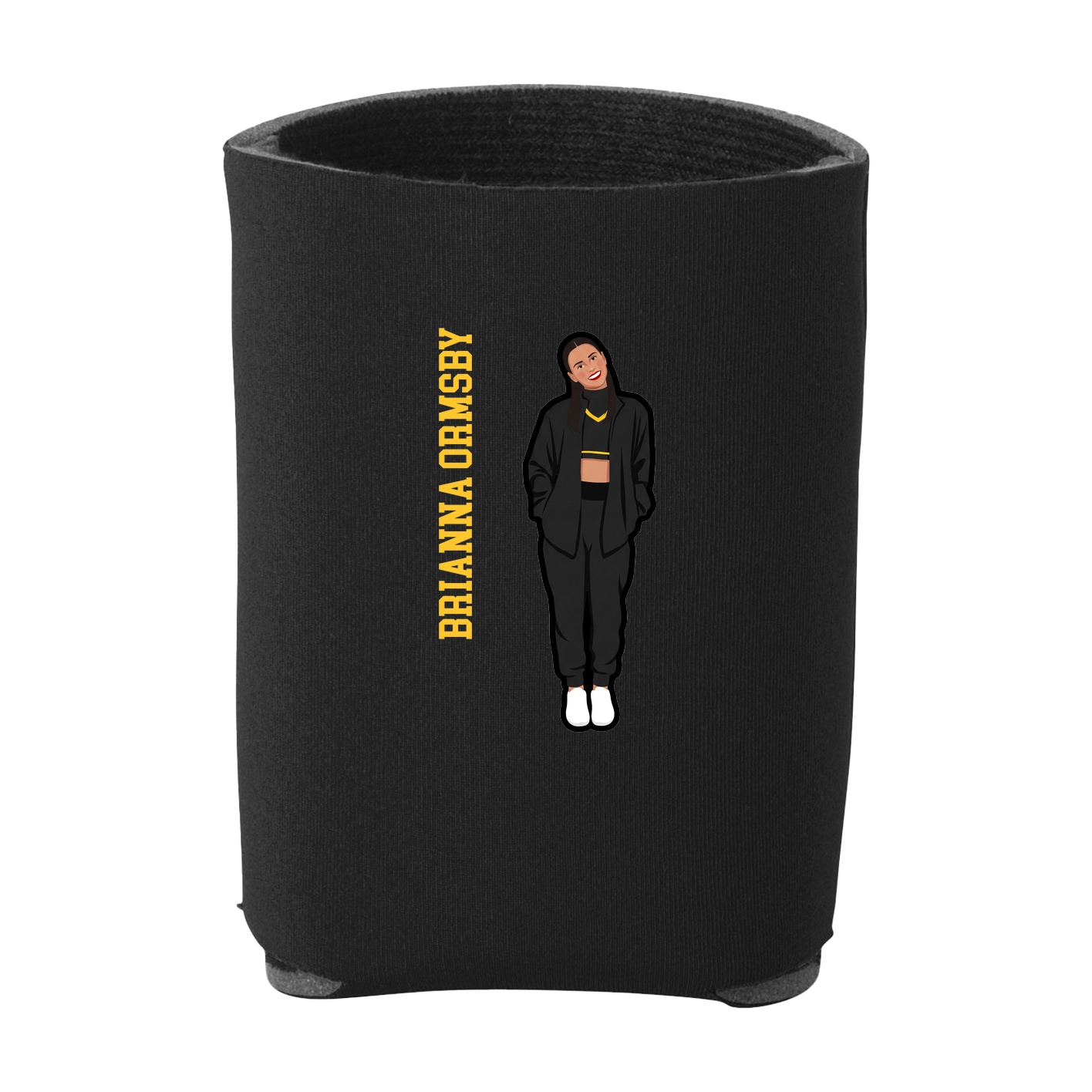Can Holder — Name Vertical in Black