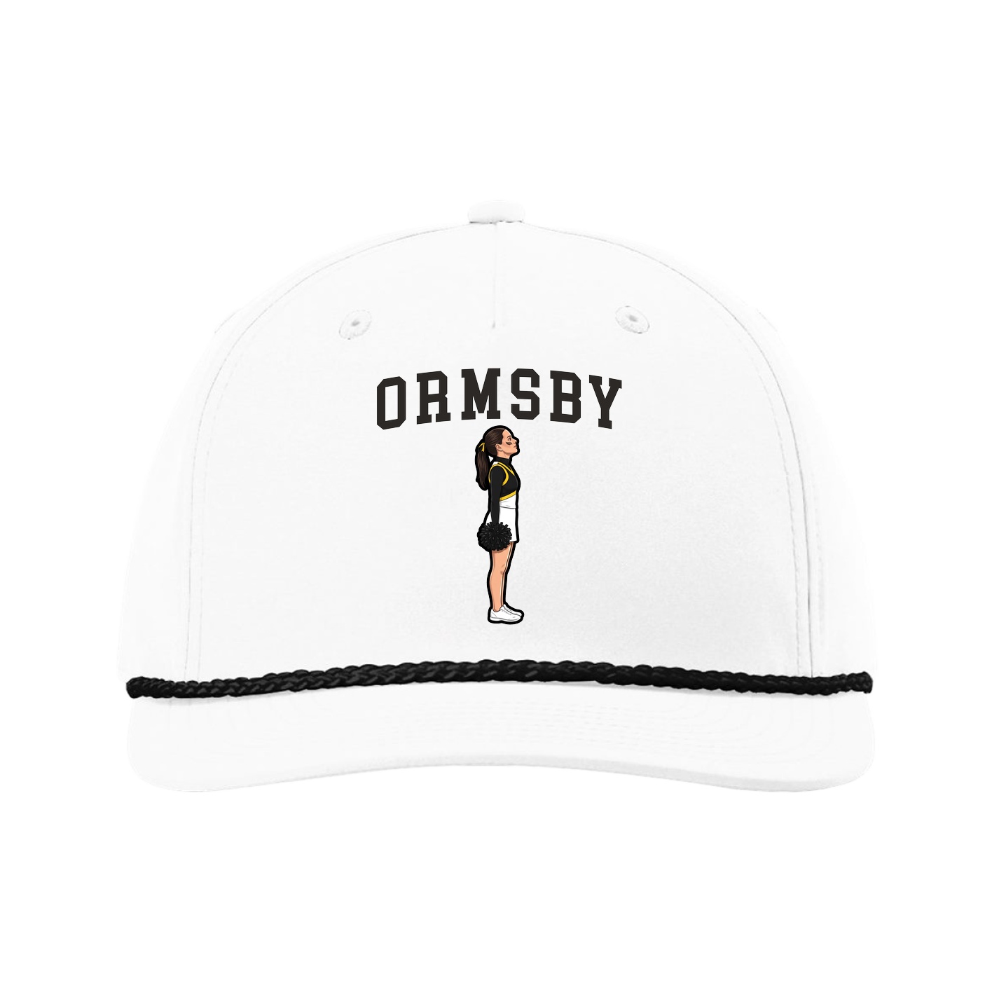 Five-Panel Classic Rope Cap — Shirsey in White