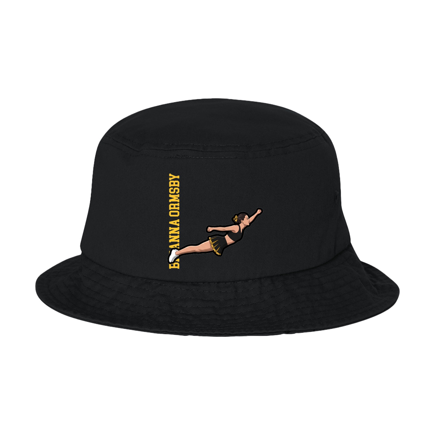 Bucket Cap — Name Vertical in Black
