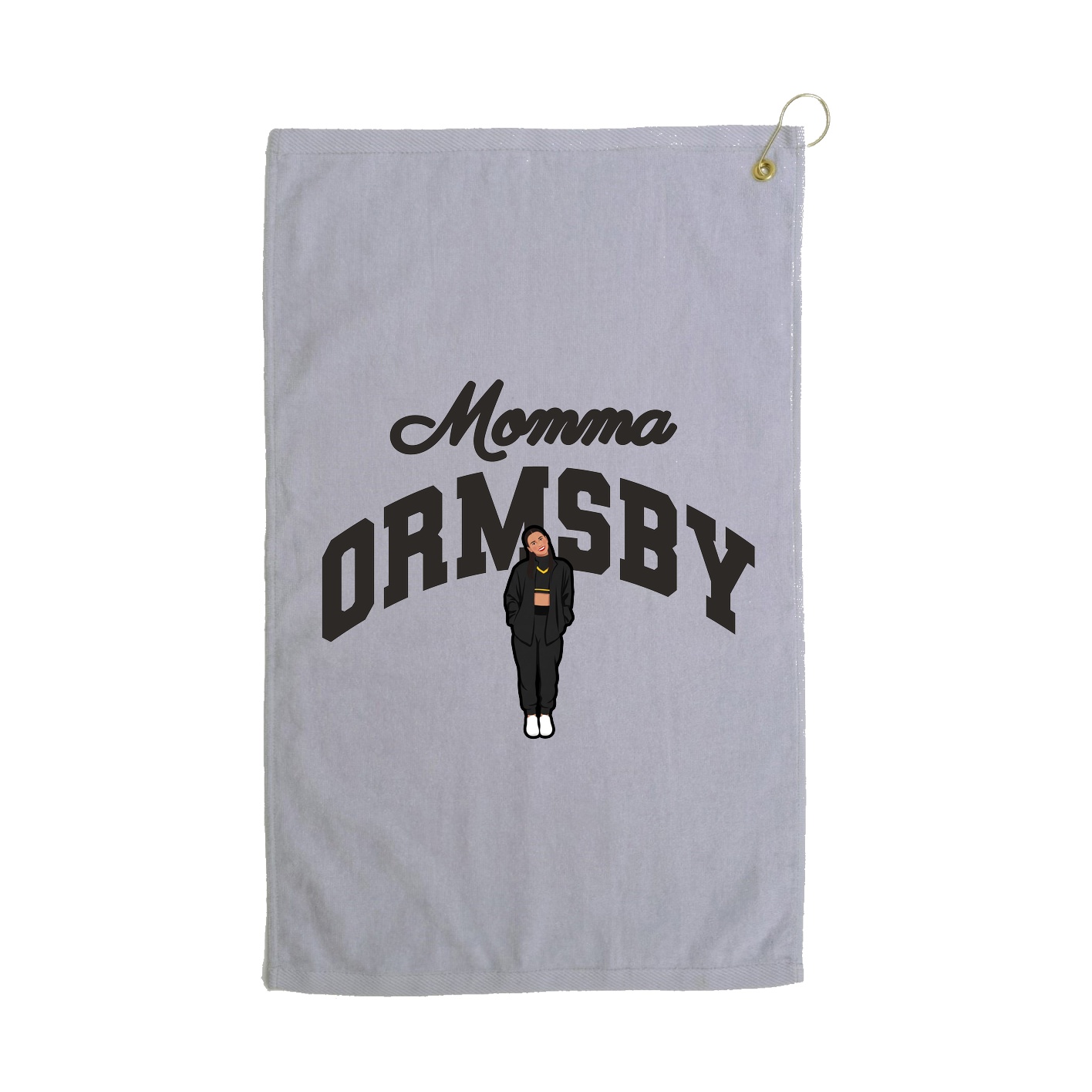 Golf Towel — Mothers Day Arch in Grey