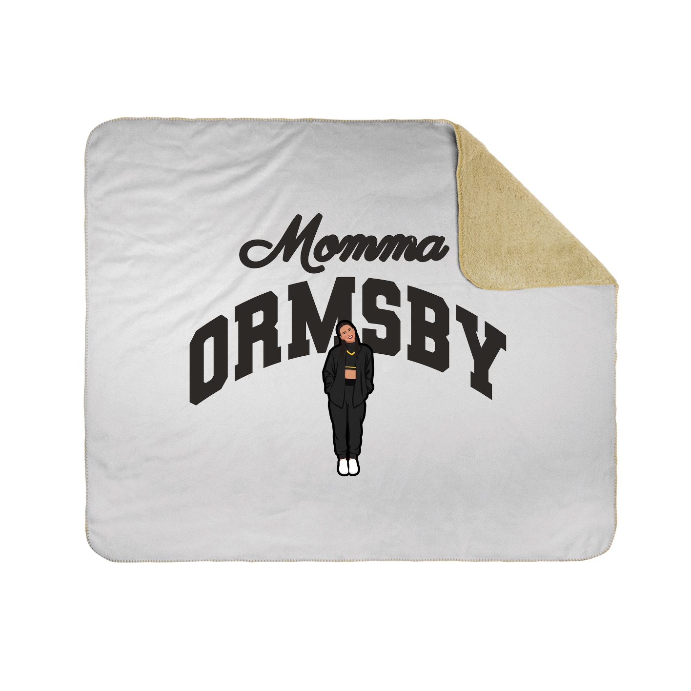 Throw Blanket — Mothers Day Arch in White
