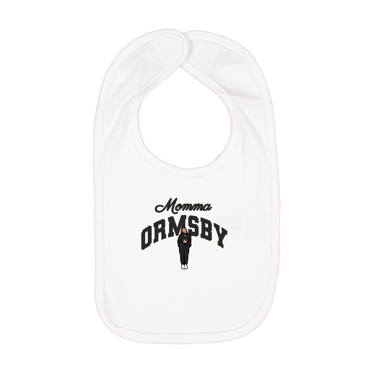 Infant Bib — Mothers Day Arch in White