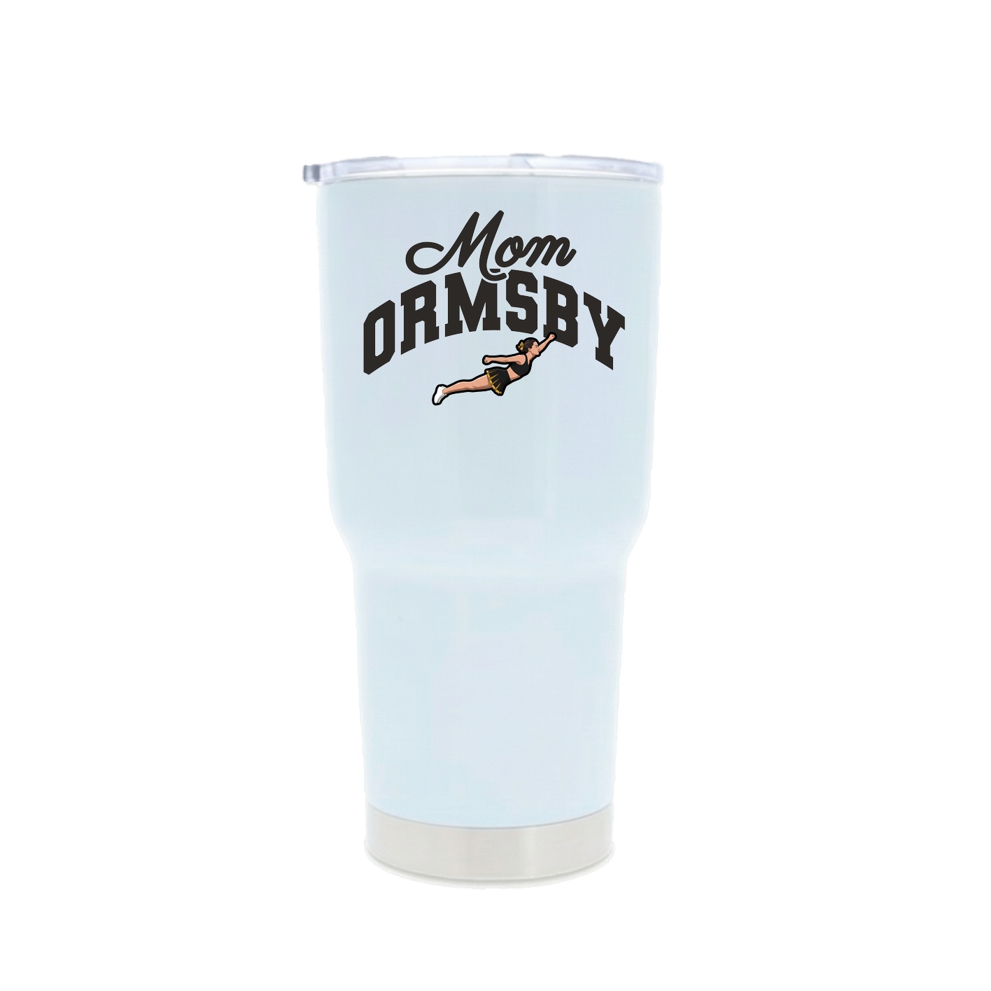 30oz Stainless Steel Tumbler — Mothers Day Arch in White