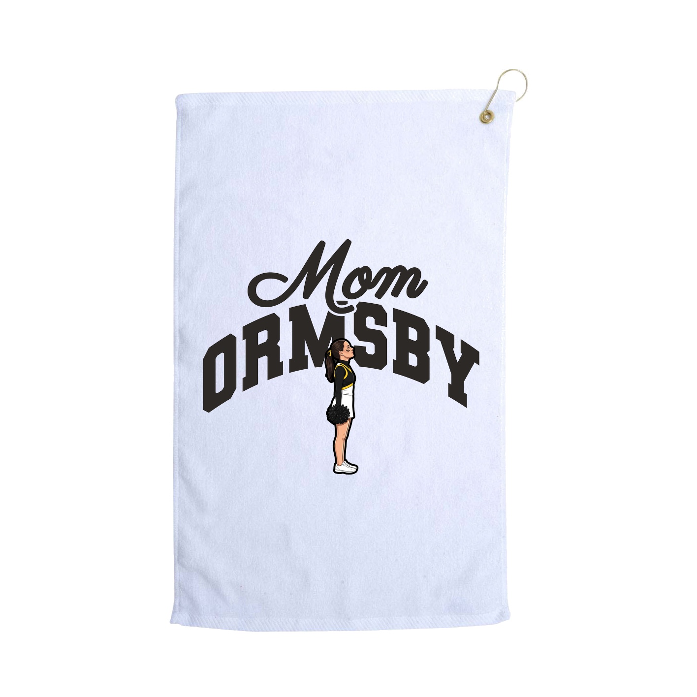 Golf Towel — Mothers Day Arch in White