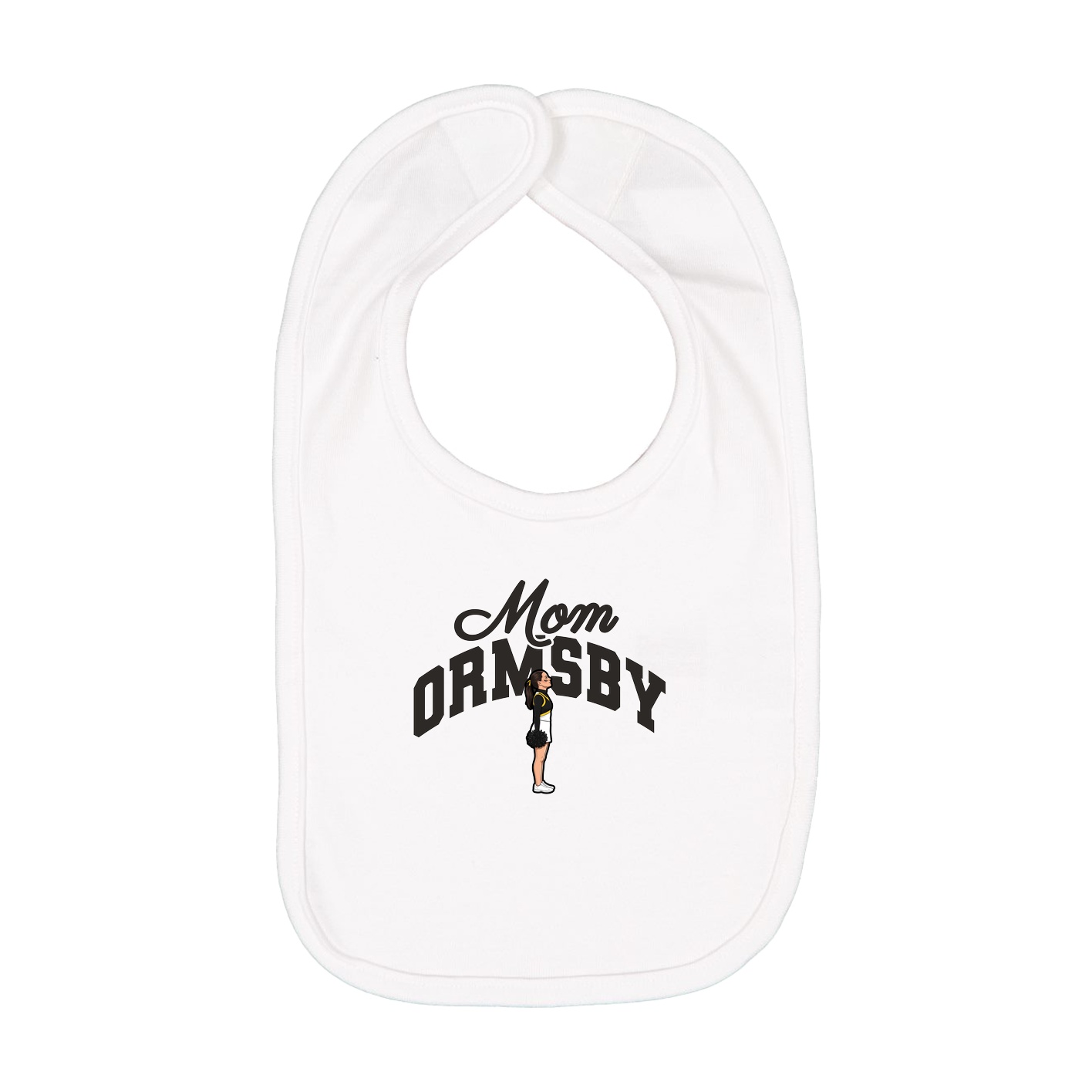 Infant Bib — Mothers Day Arch in White