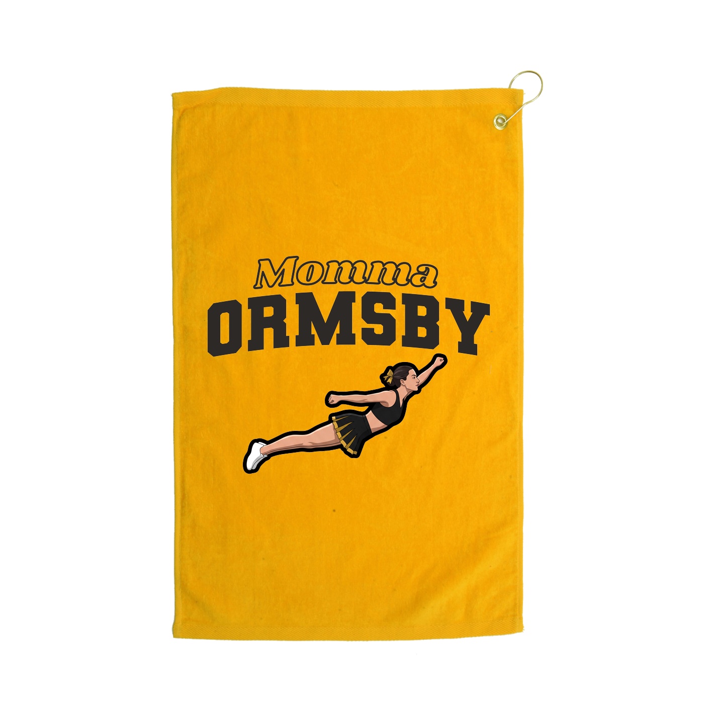Golf Towel — Mothers Day Block in Gold