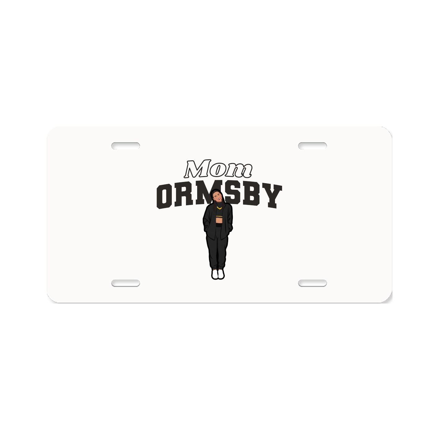 License Plate — Mothers Day Block in Classic