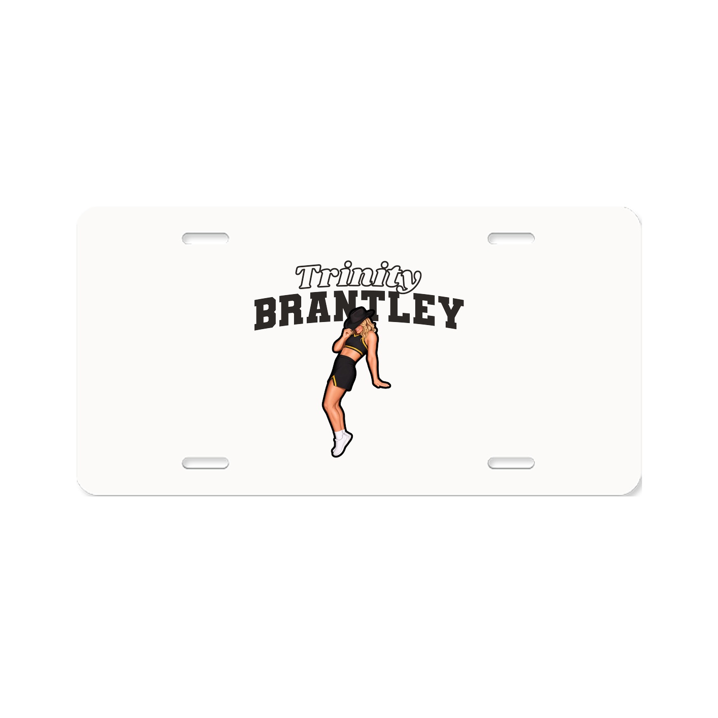 License Plate — Name Arch in Classic