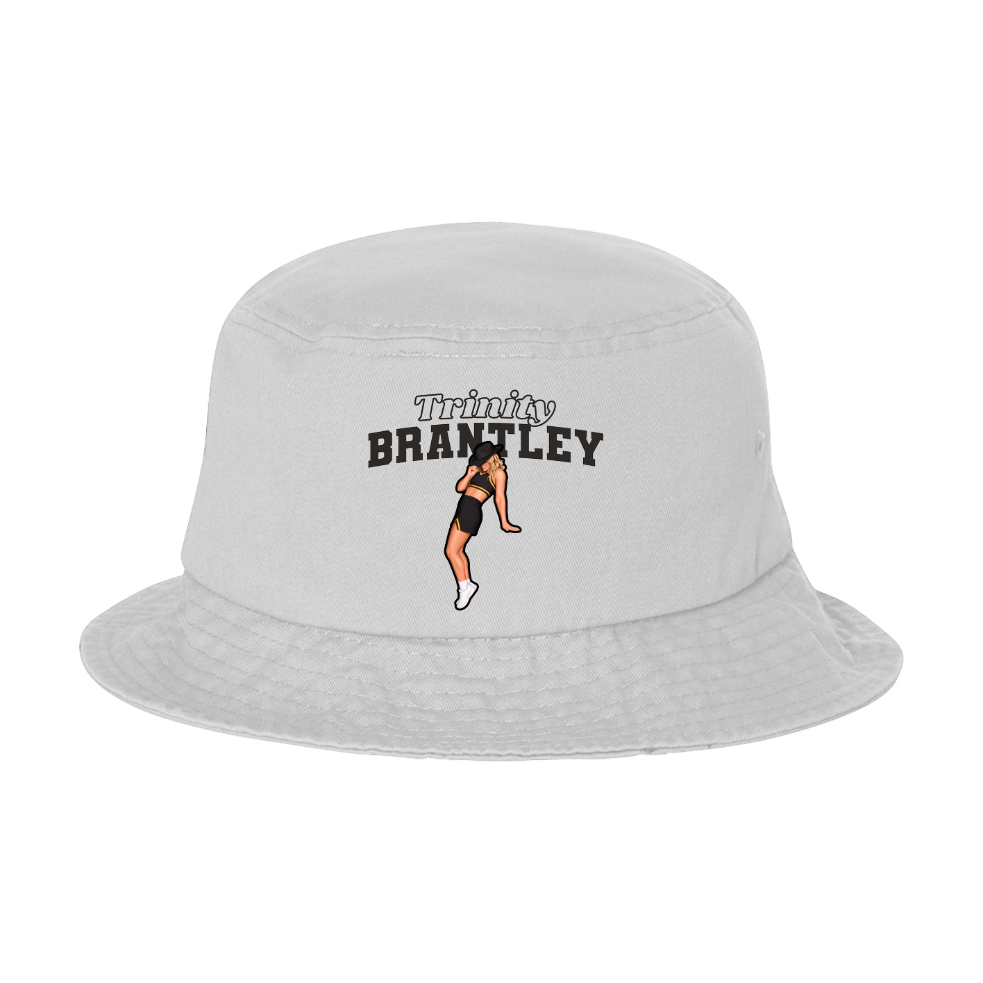 Bucket Cap — Name Arch in White