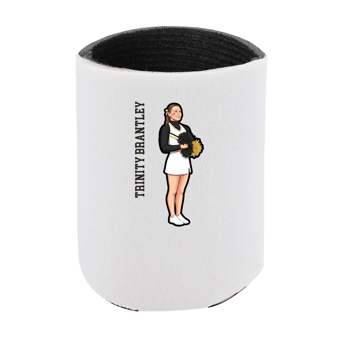 Can Holder — Name Vertical in White