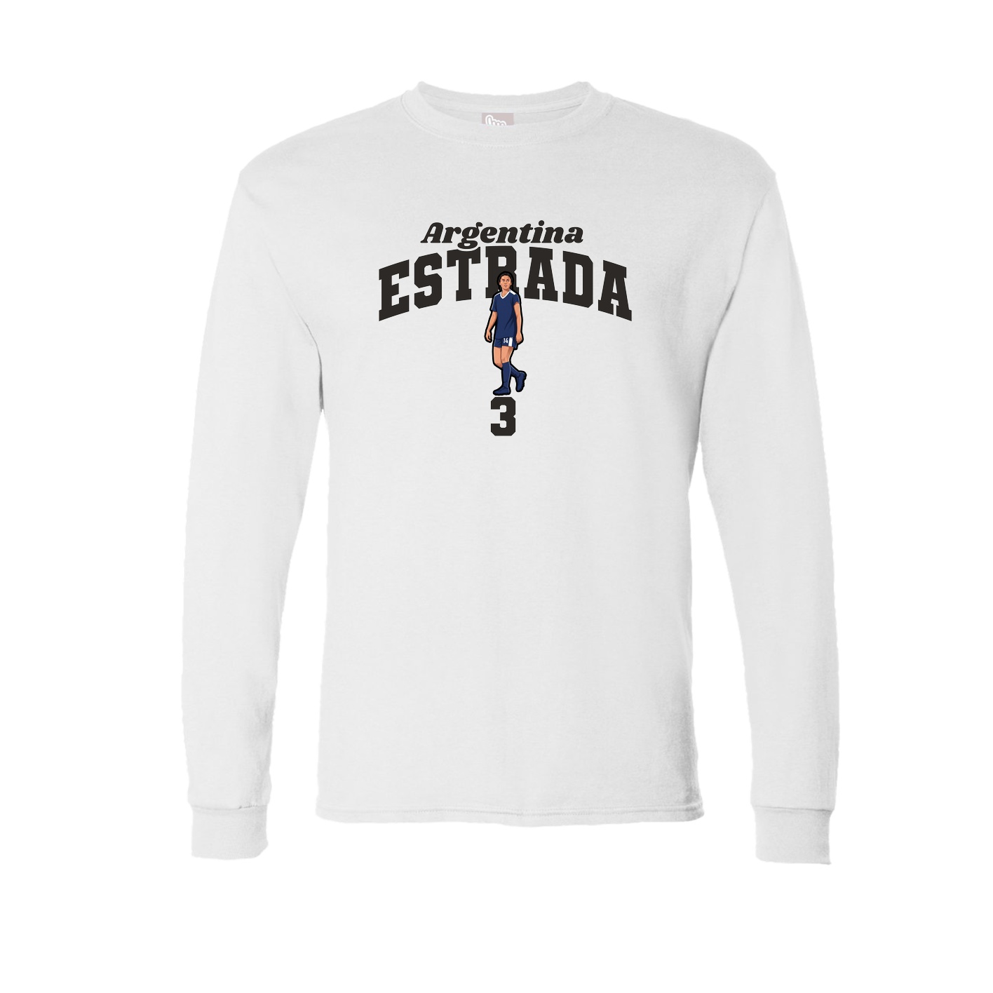 Long Sleeve Tee — Signature Arch in White