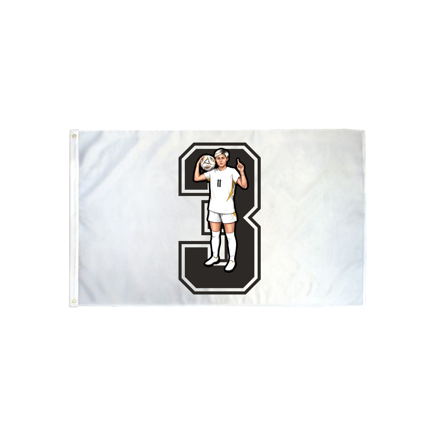 3x5 Flag — Number in Classic
