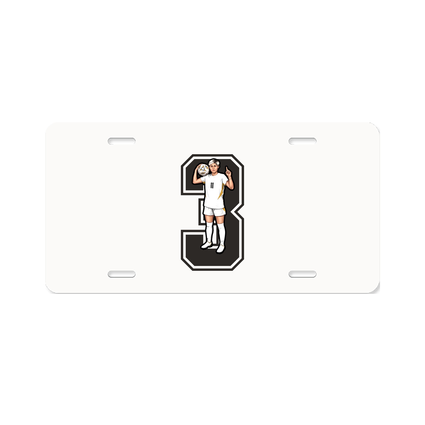 License Plate — Number in Classic