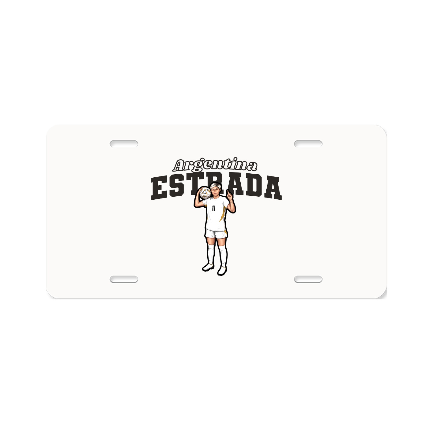 License Plate — Name Arch in Classic