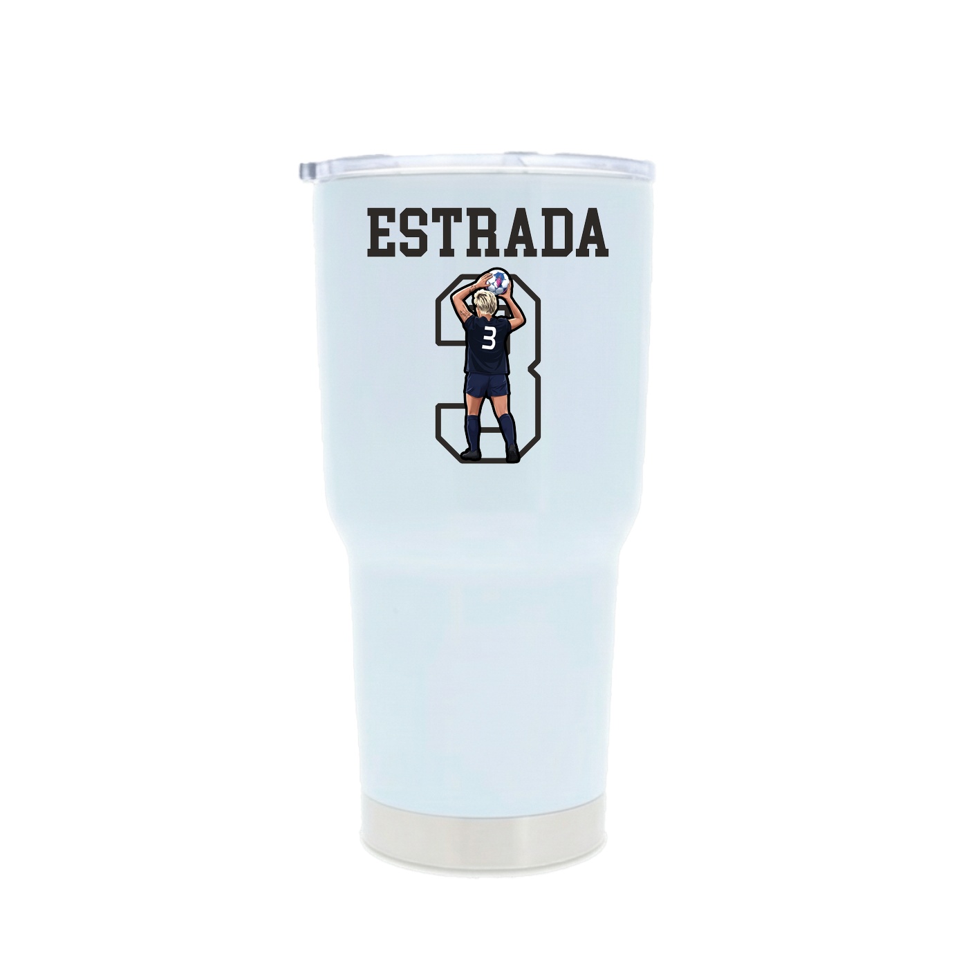 30oz Stainless Steel Tumbler — Shirsey in White