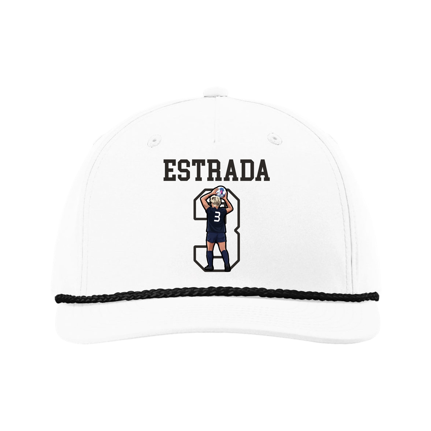 Five-Panel Classic Rope Cap — Shirsey in White