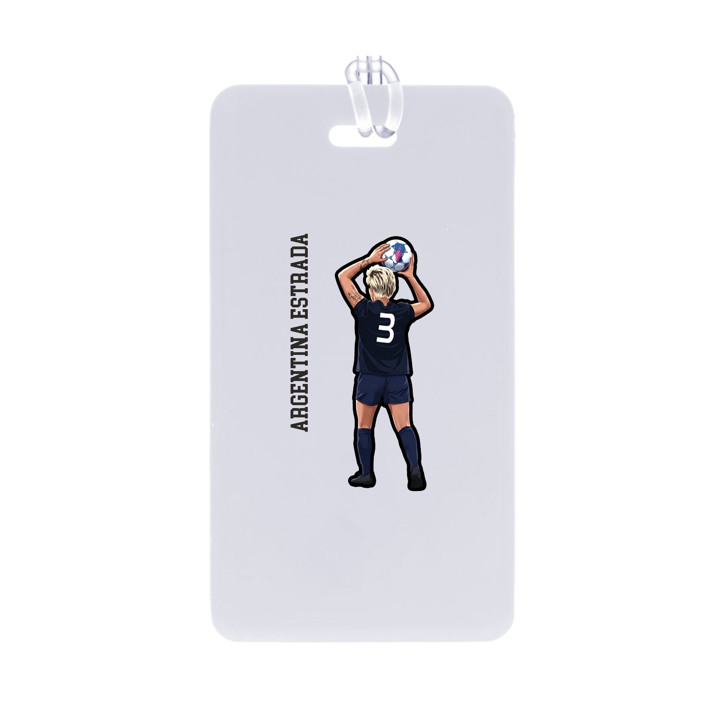 Bag Tag — Name Vertical in Classic