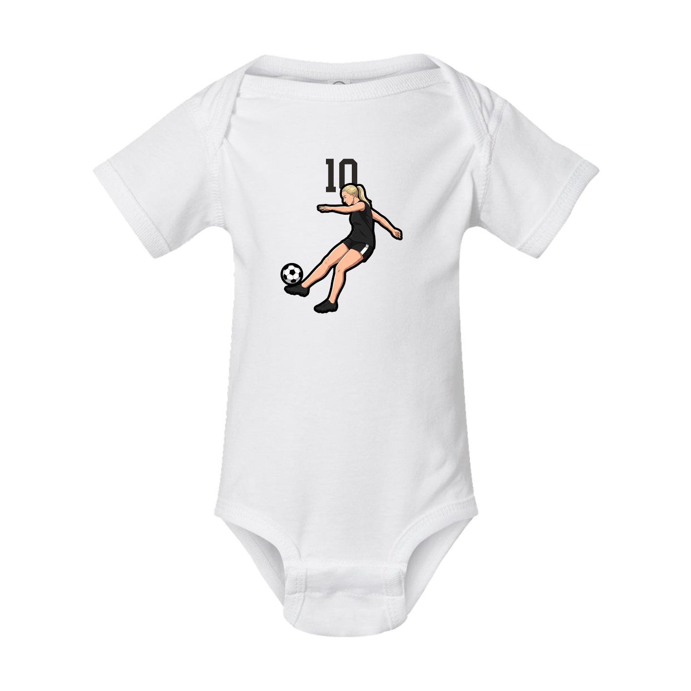 Baby Onesie — Number Top in White