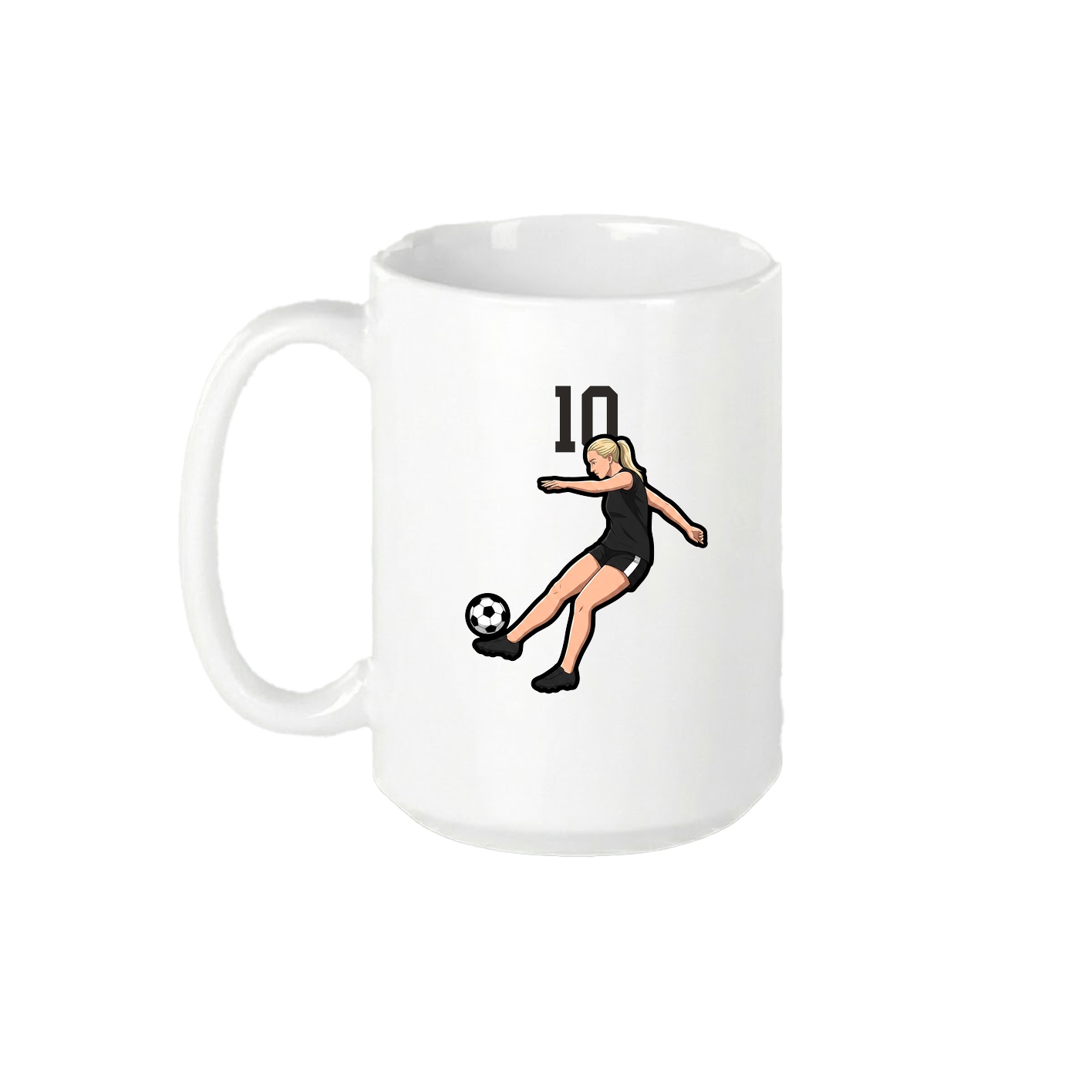 15oz Coffee Mug — Number Top in White