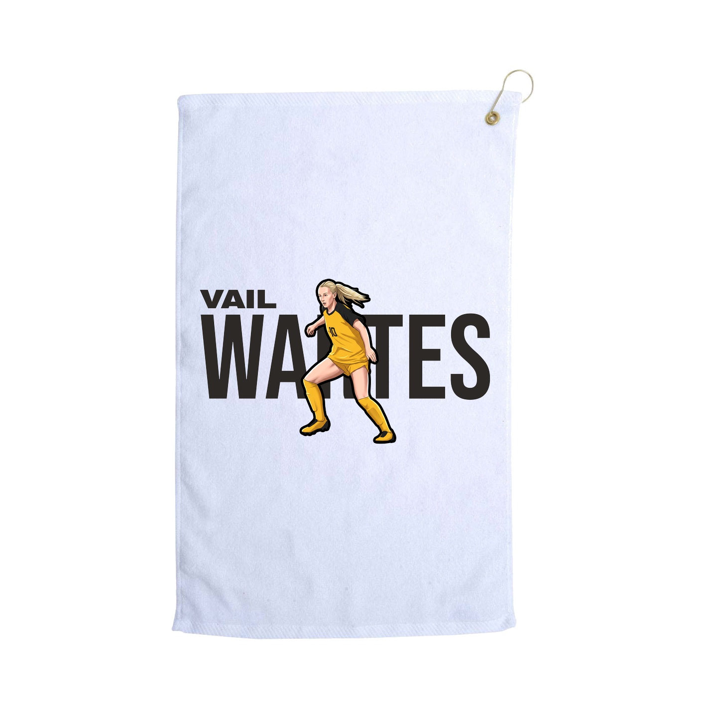 Golf Towel — Player Name in White