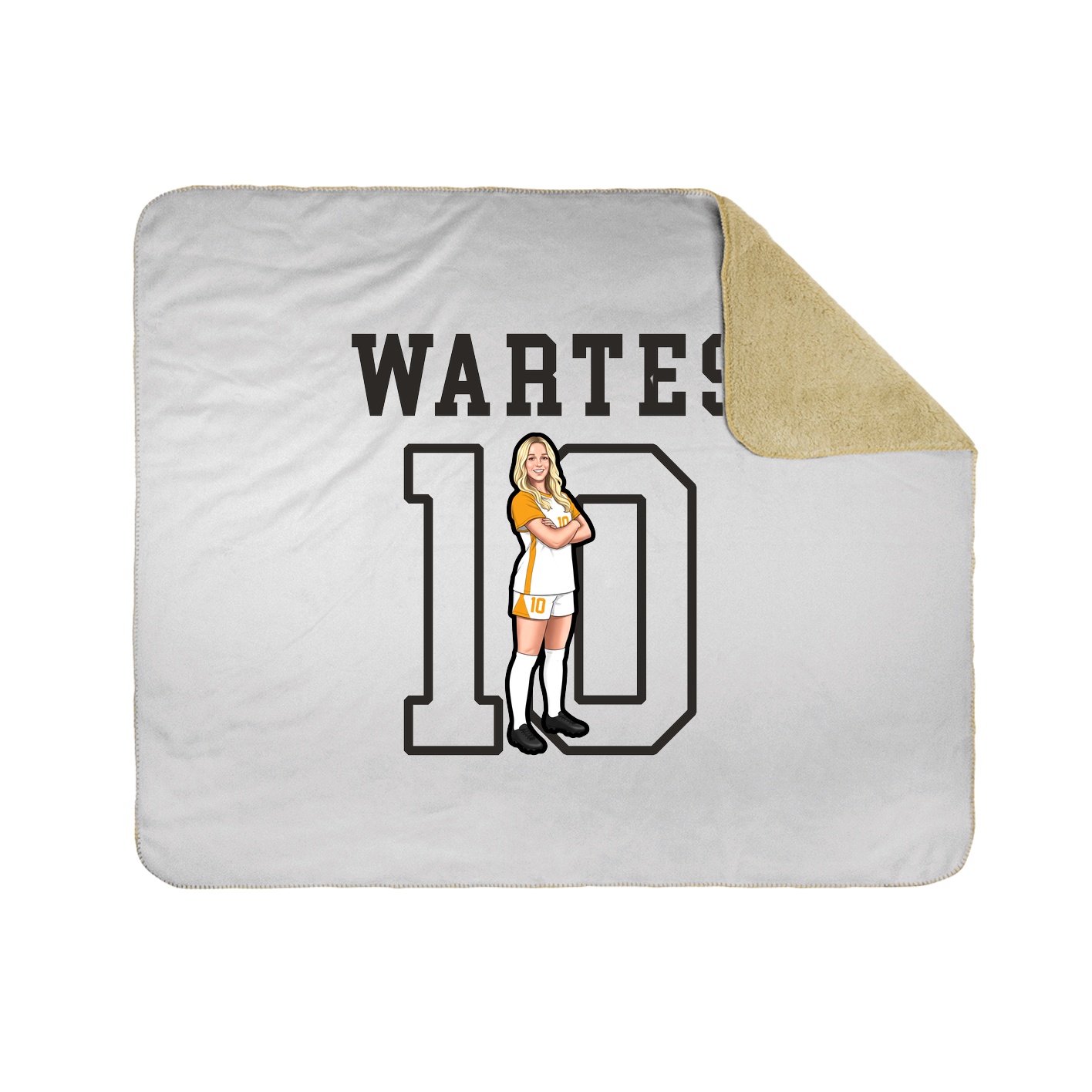 Throw Blanket — Shirsey in White