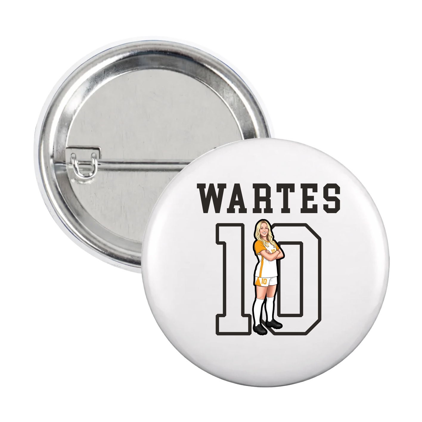 Game Day Button — Shirsey in White