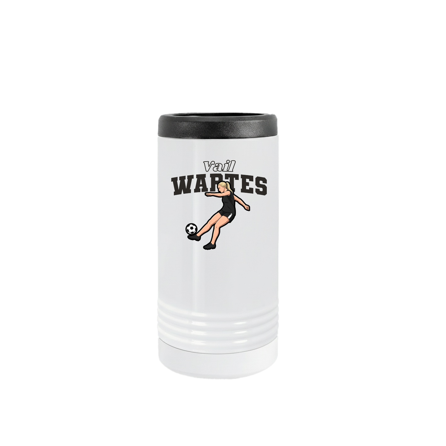 Slim Beverage Holder — Name Arch in White