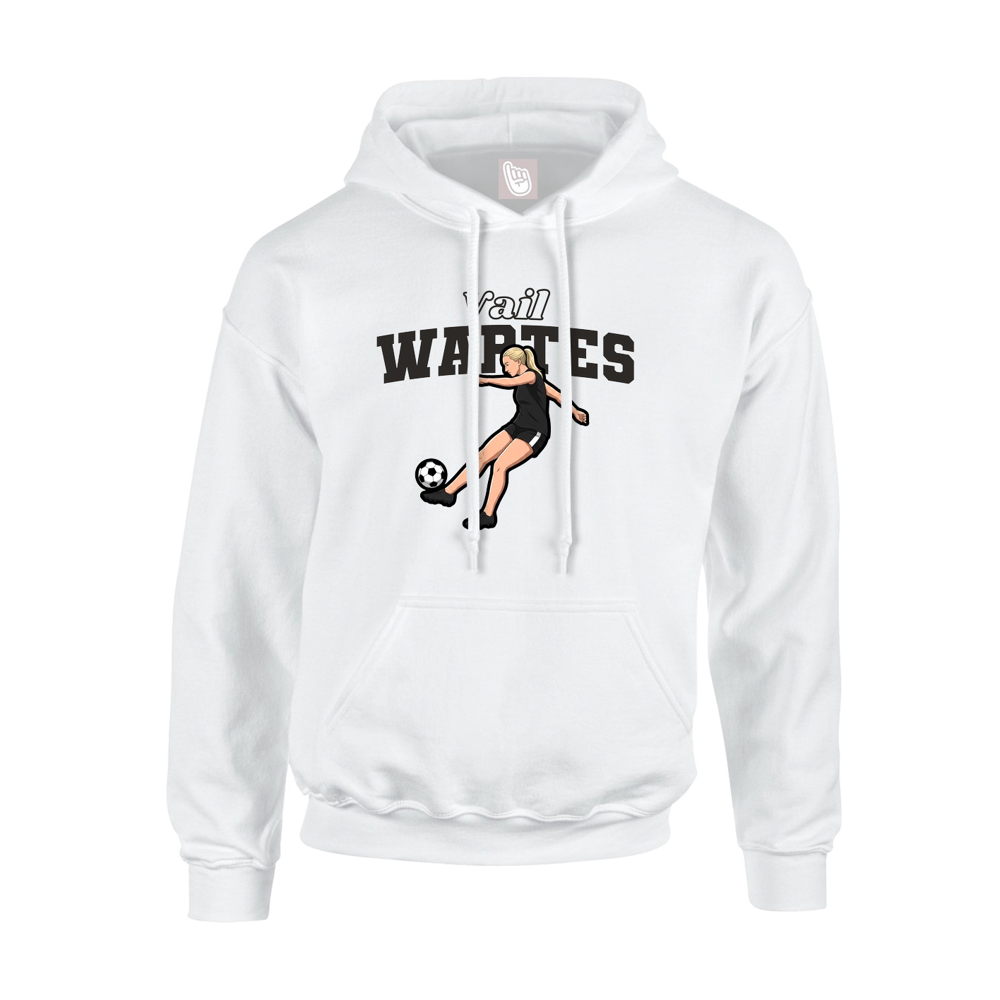 Hoodie — Name Arch in White