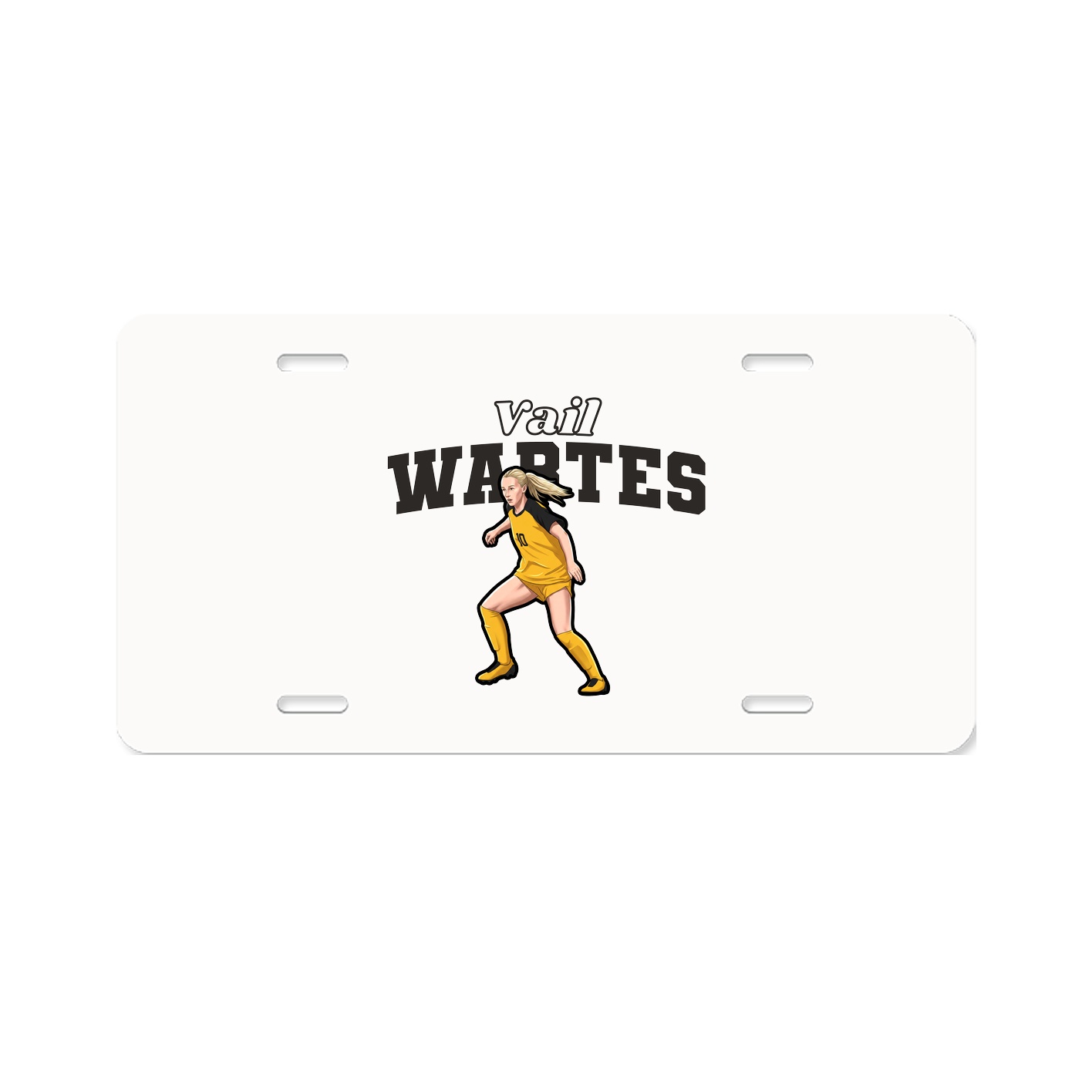 License Plate — Name Arch in Classic