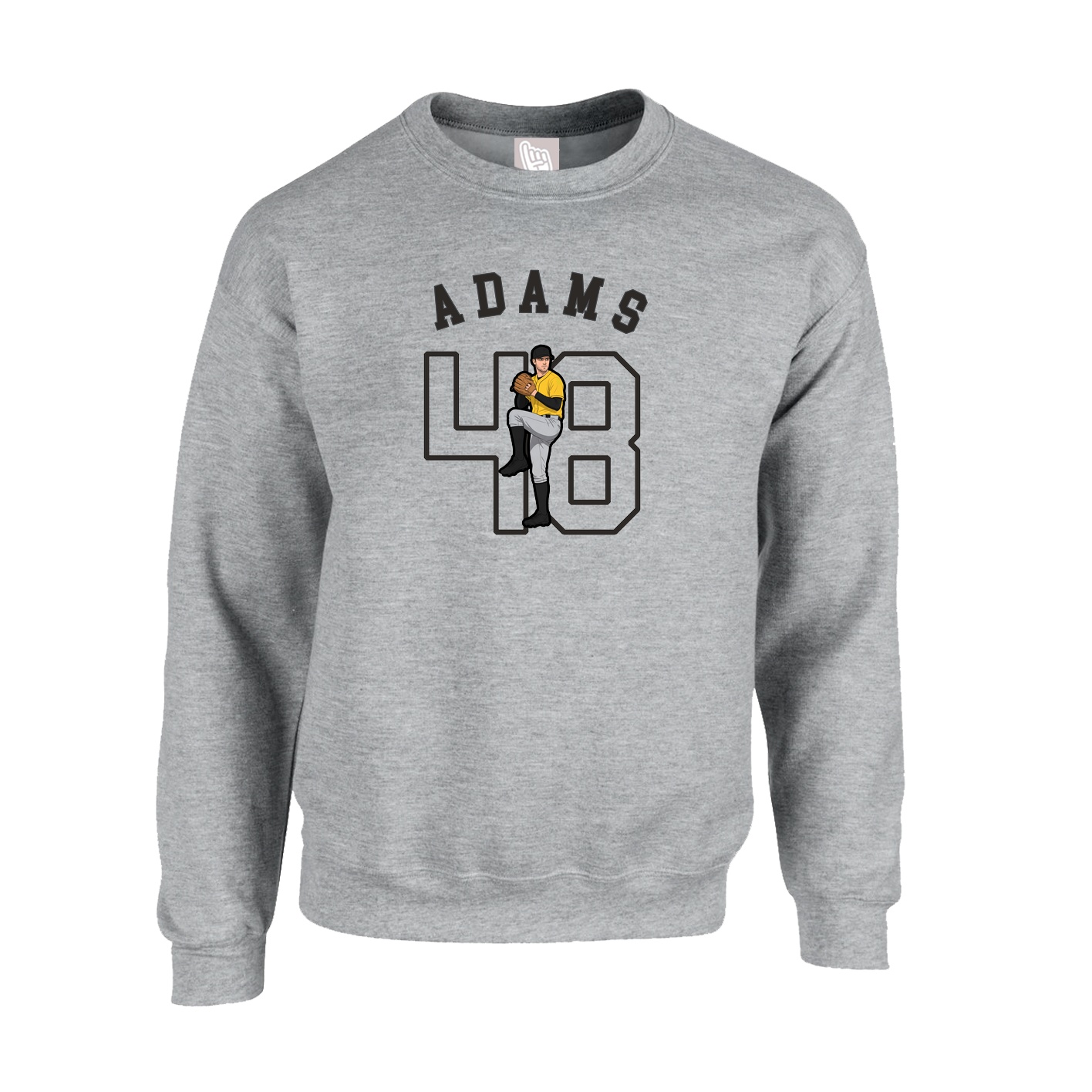 Fleece Crew — Shirsey Arch in Grey