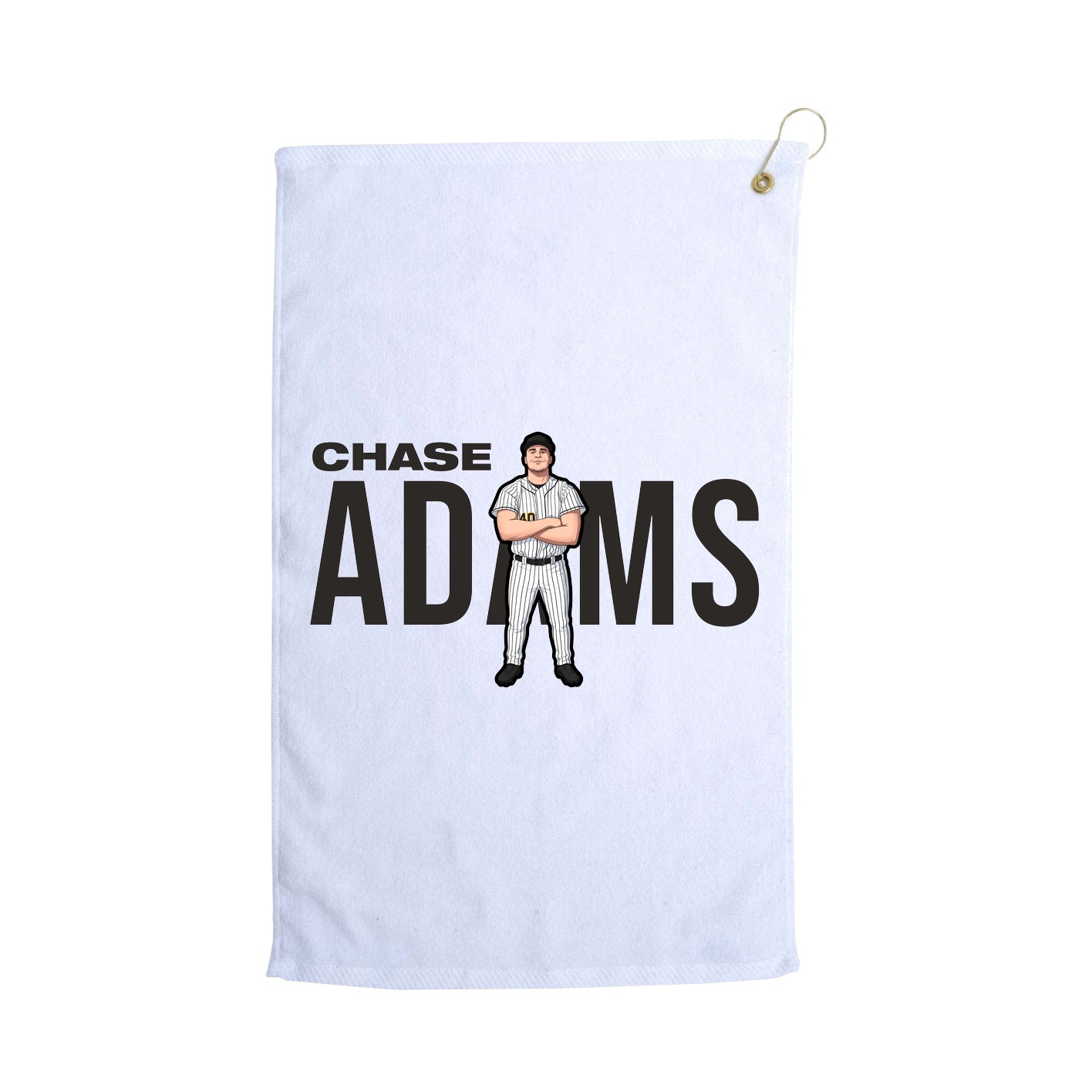 Golf Towel — Player Name in White