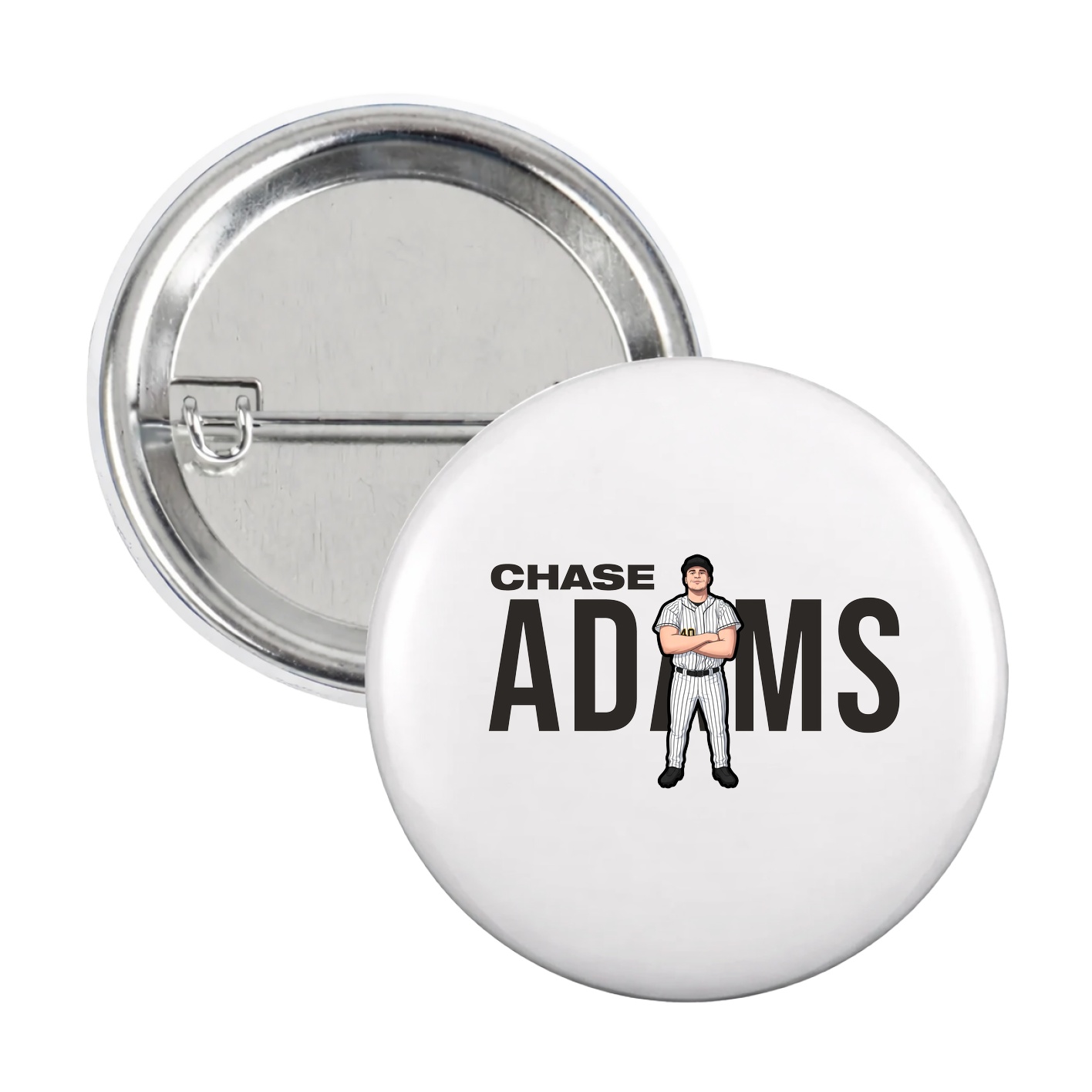 Game Day Button — Player Name in White