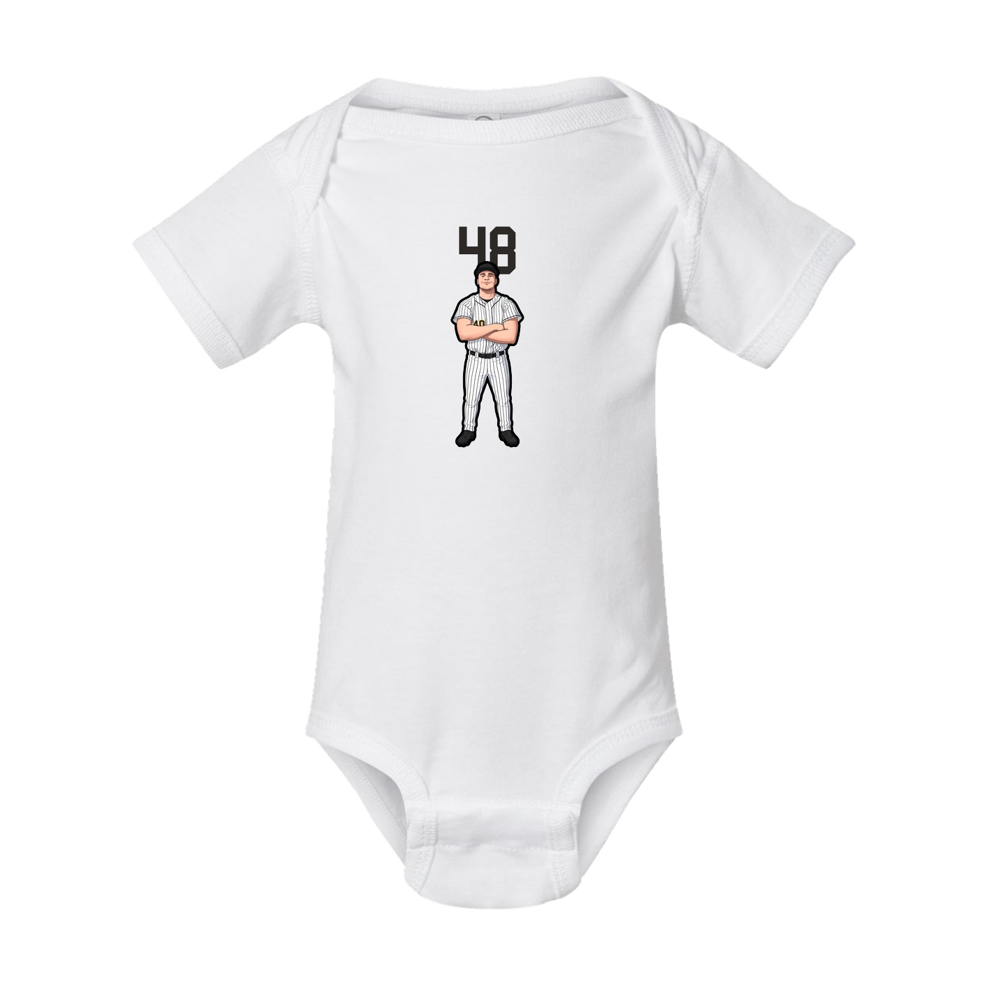 Baby Onesie — Number Top in White