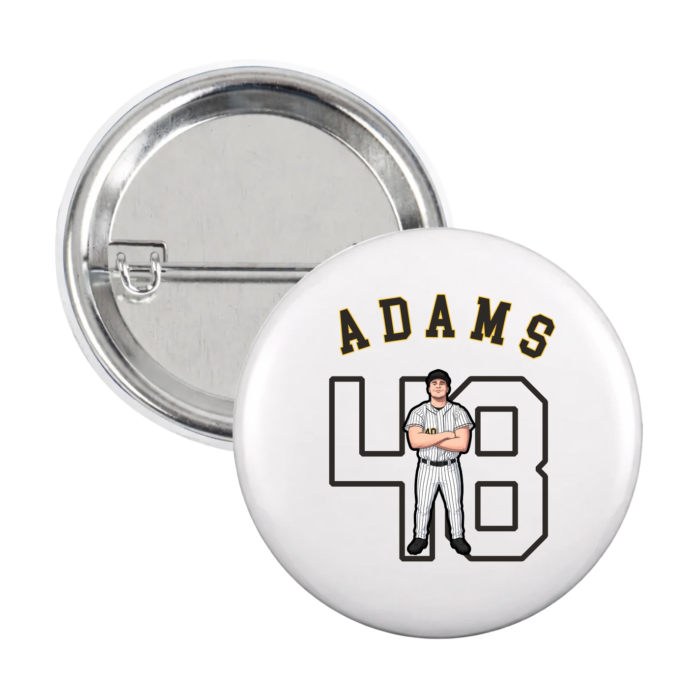 Game Day Button — Shirsey Arch in White