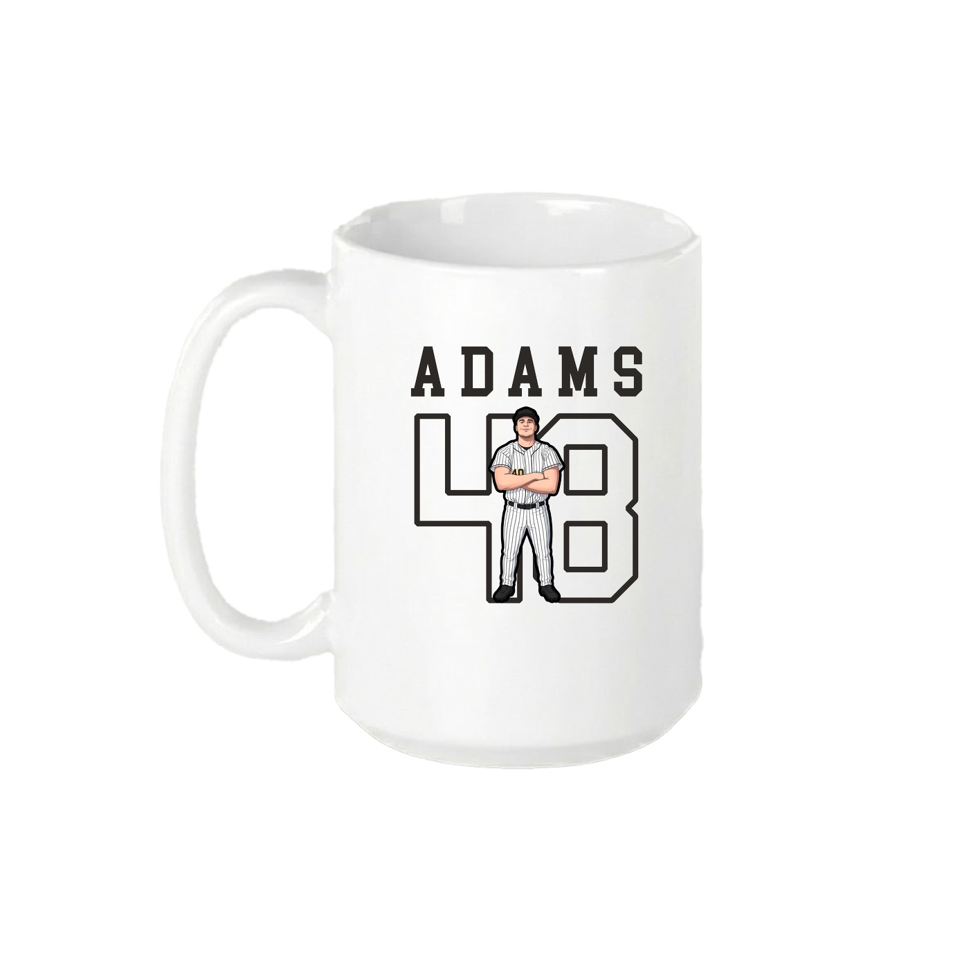 15oz Coffee Mug — Shirsey in White