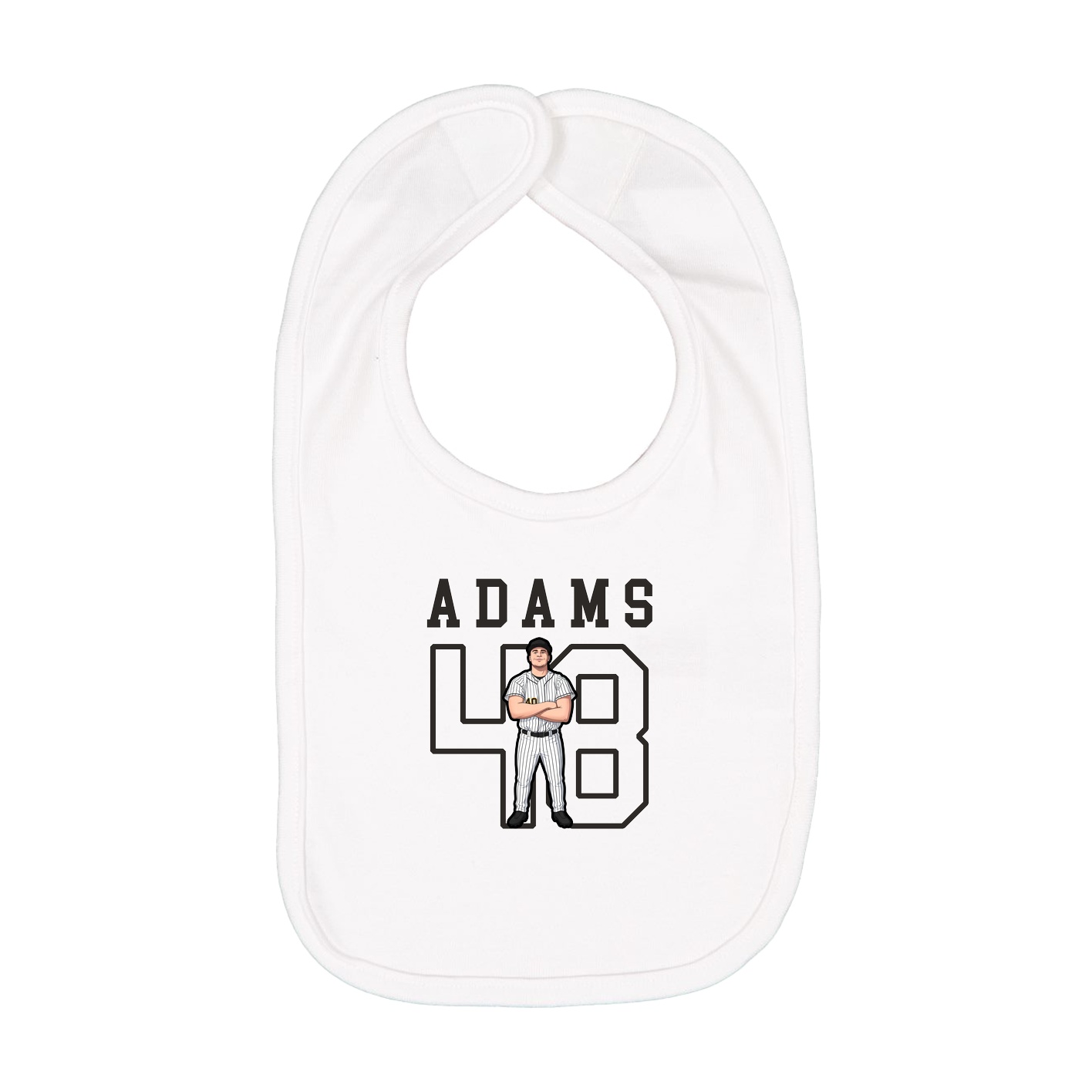 Infant Bib — Shirsey in White