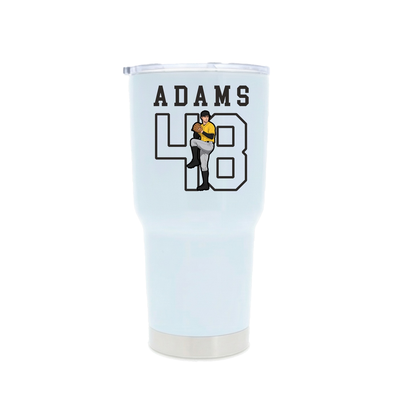 30oz Stainless Steel Tumbler — Shirsey in White