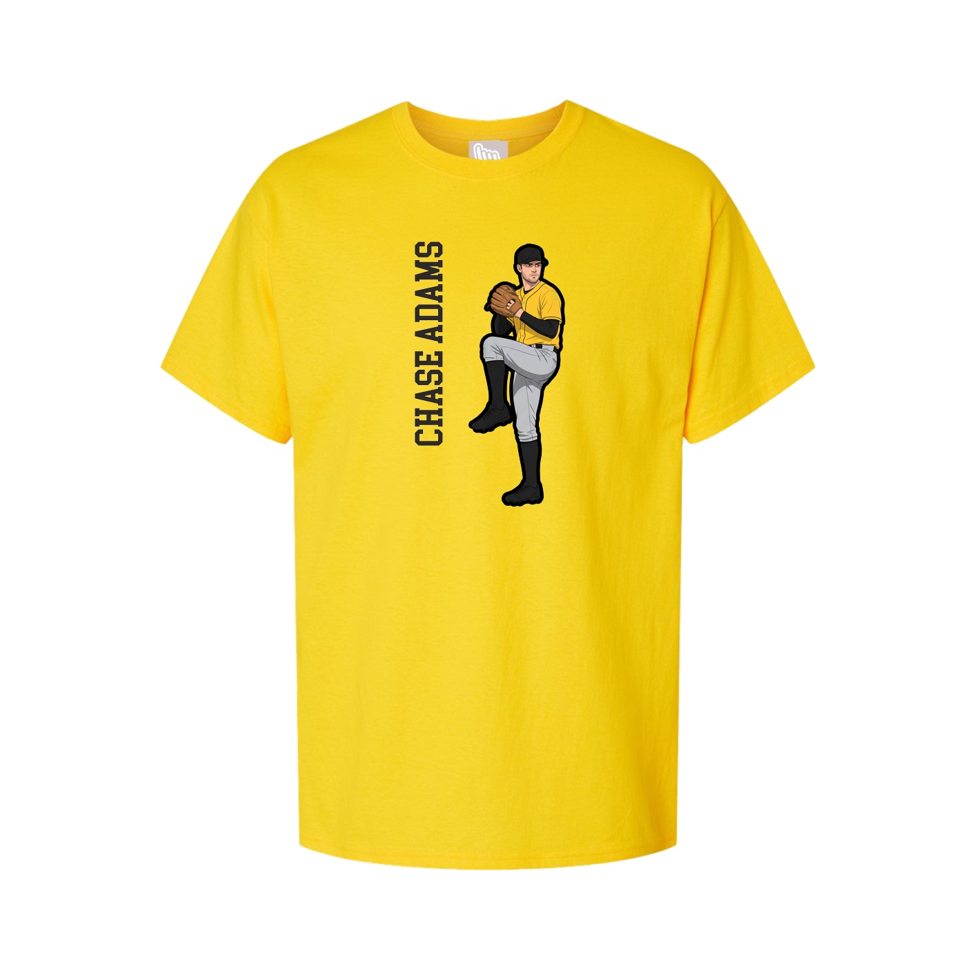 Tee — Name Vertical in Gold