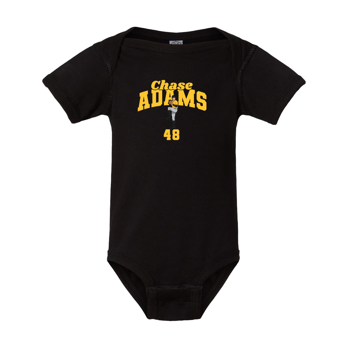 Baby Onesie — Signature Arch in Black