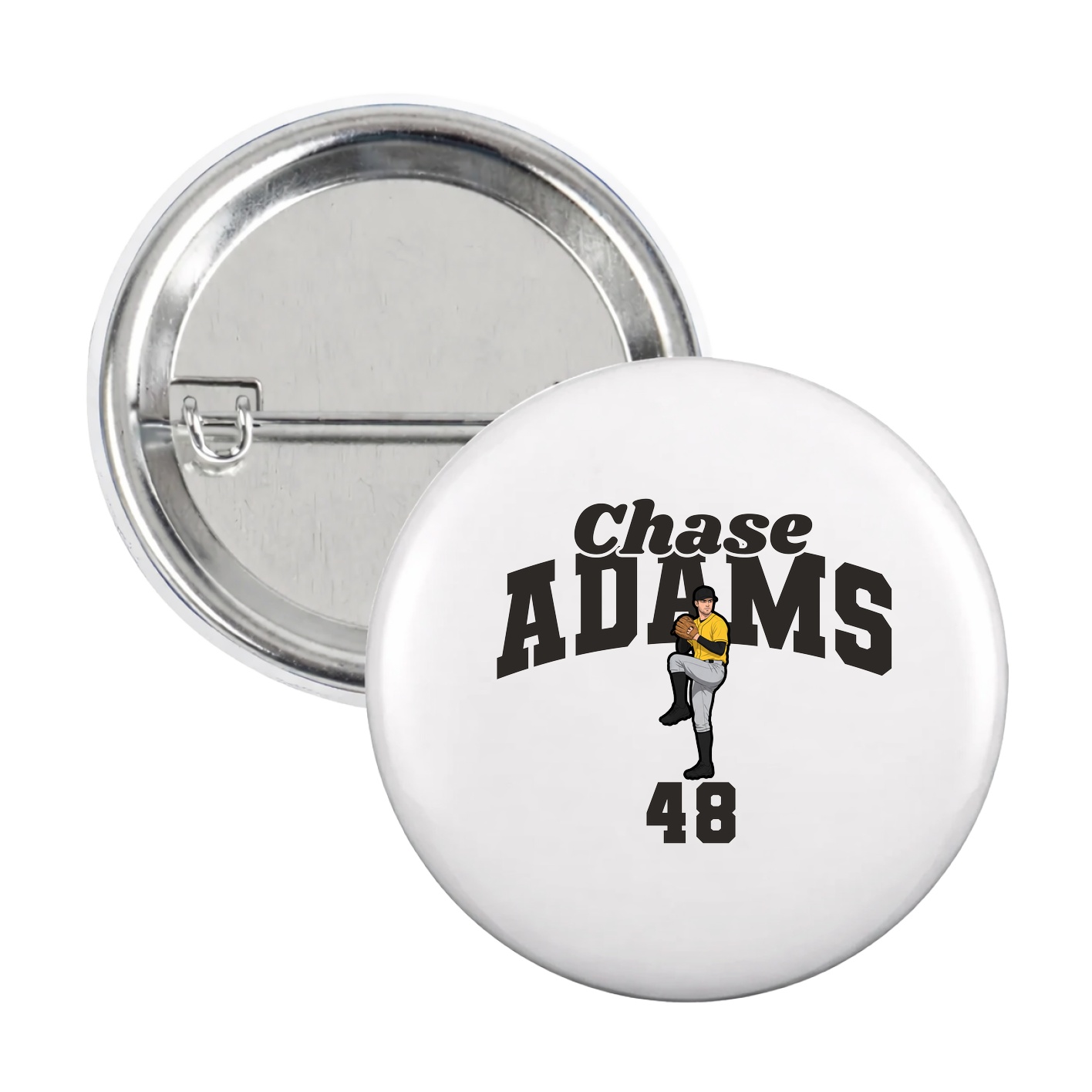 Game Day Button — Signature Arch in White
