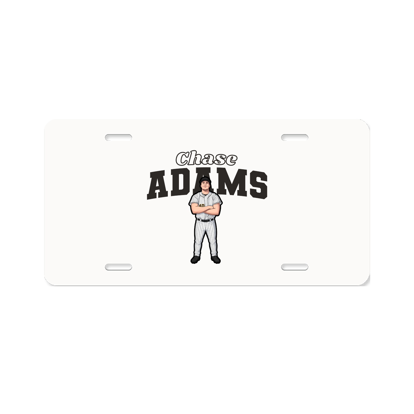 License Plate — Name Arch in Classic