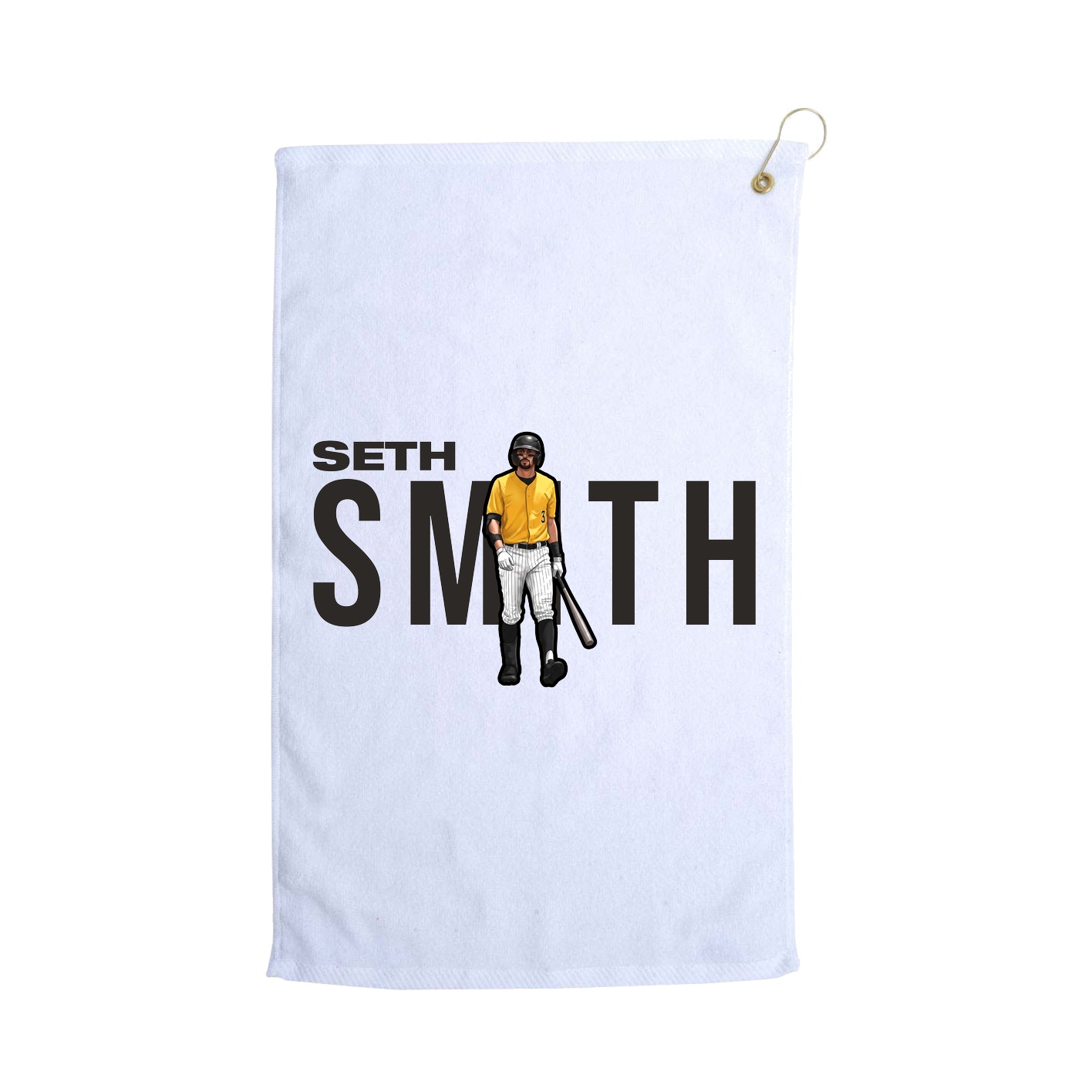 Golf Towel — Player Name in White