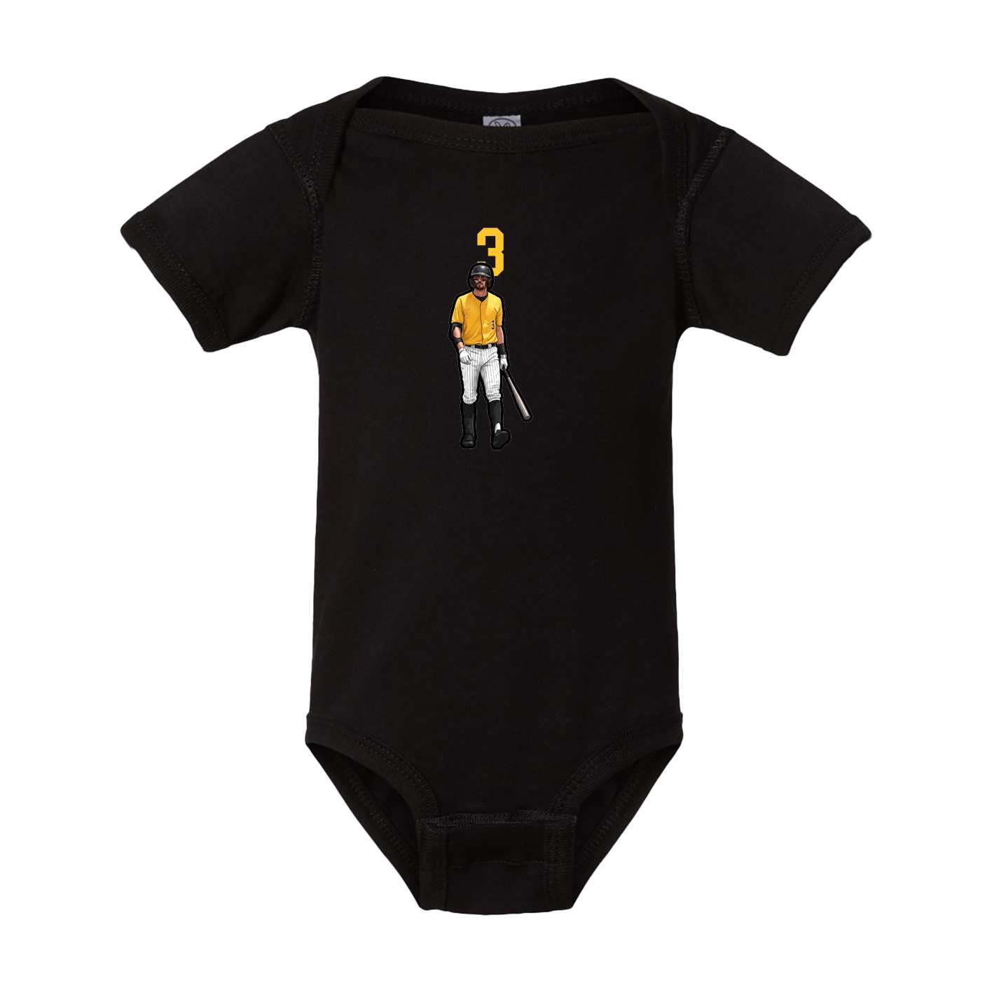 Baby Onesie — Number Top in Black
