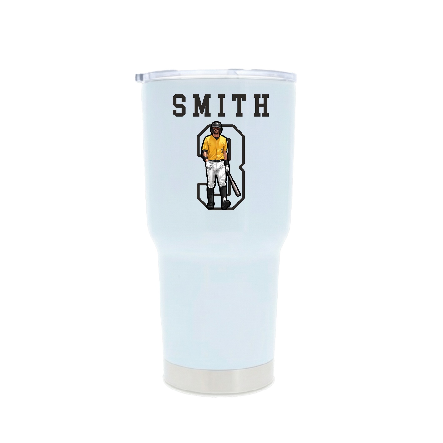 30oz Stainless Steel Tumbler — Shirsey in White