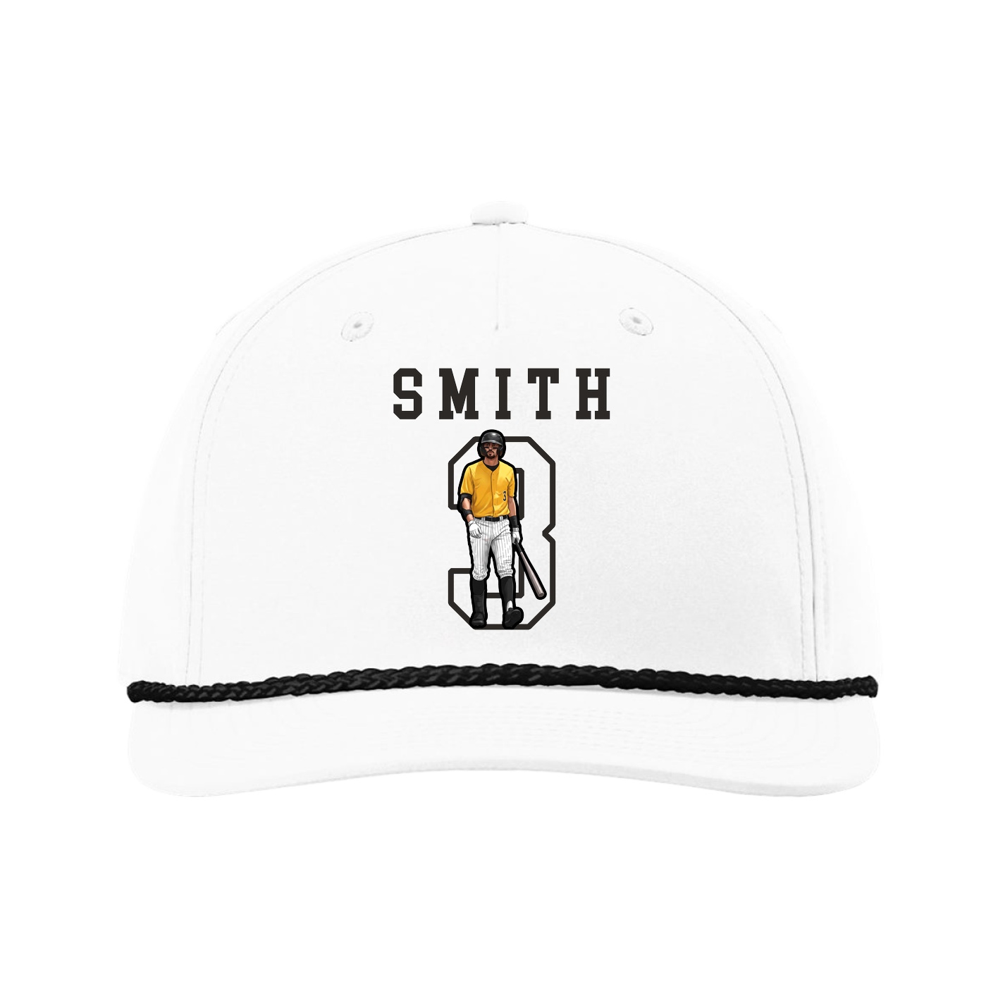 Five-Panel Classic Rope Cap — Shirsey in White
