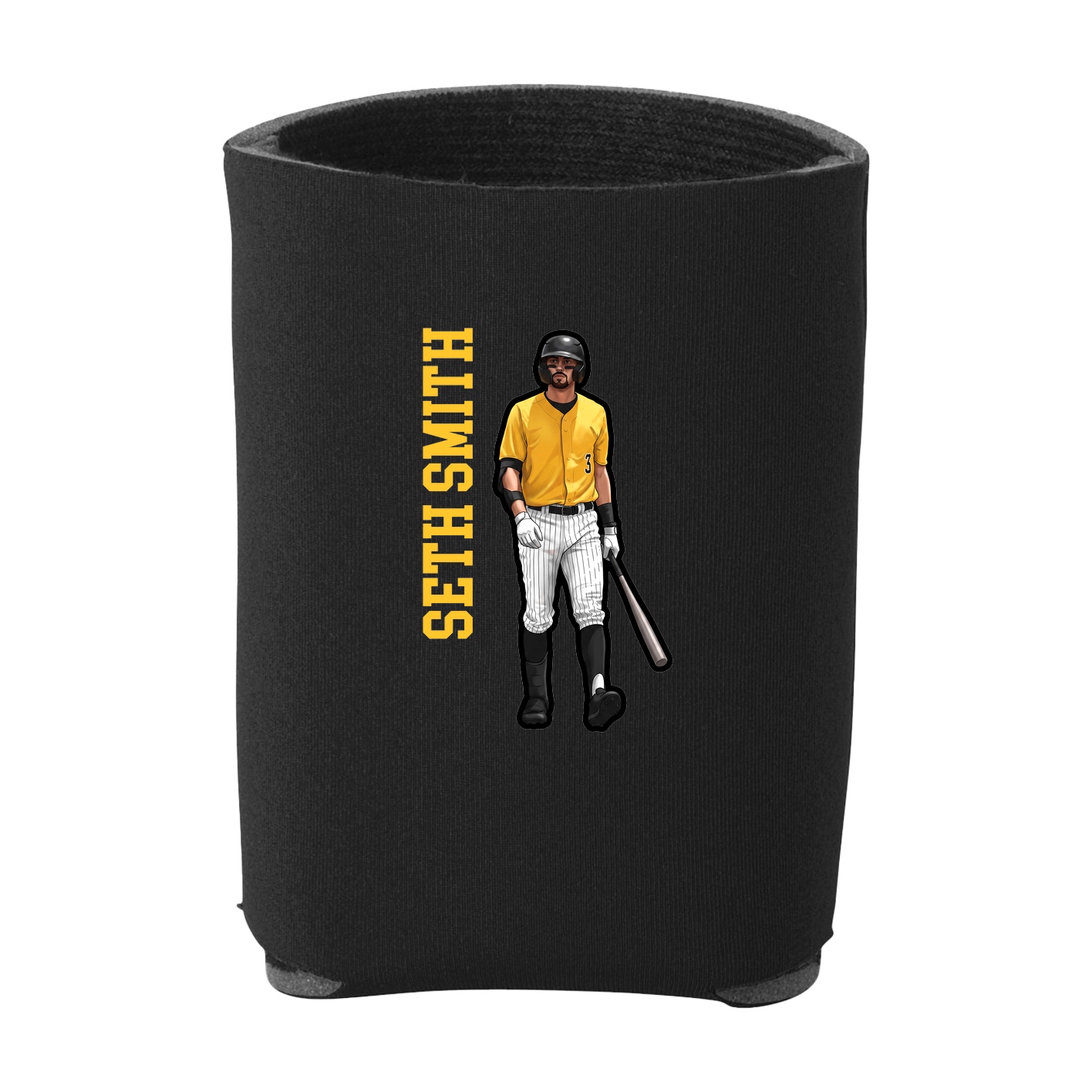 Can Holder — Name Vertical in Black
