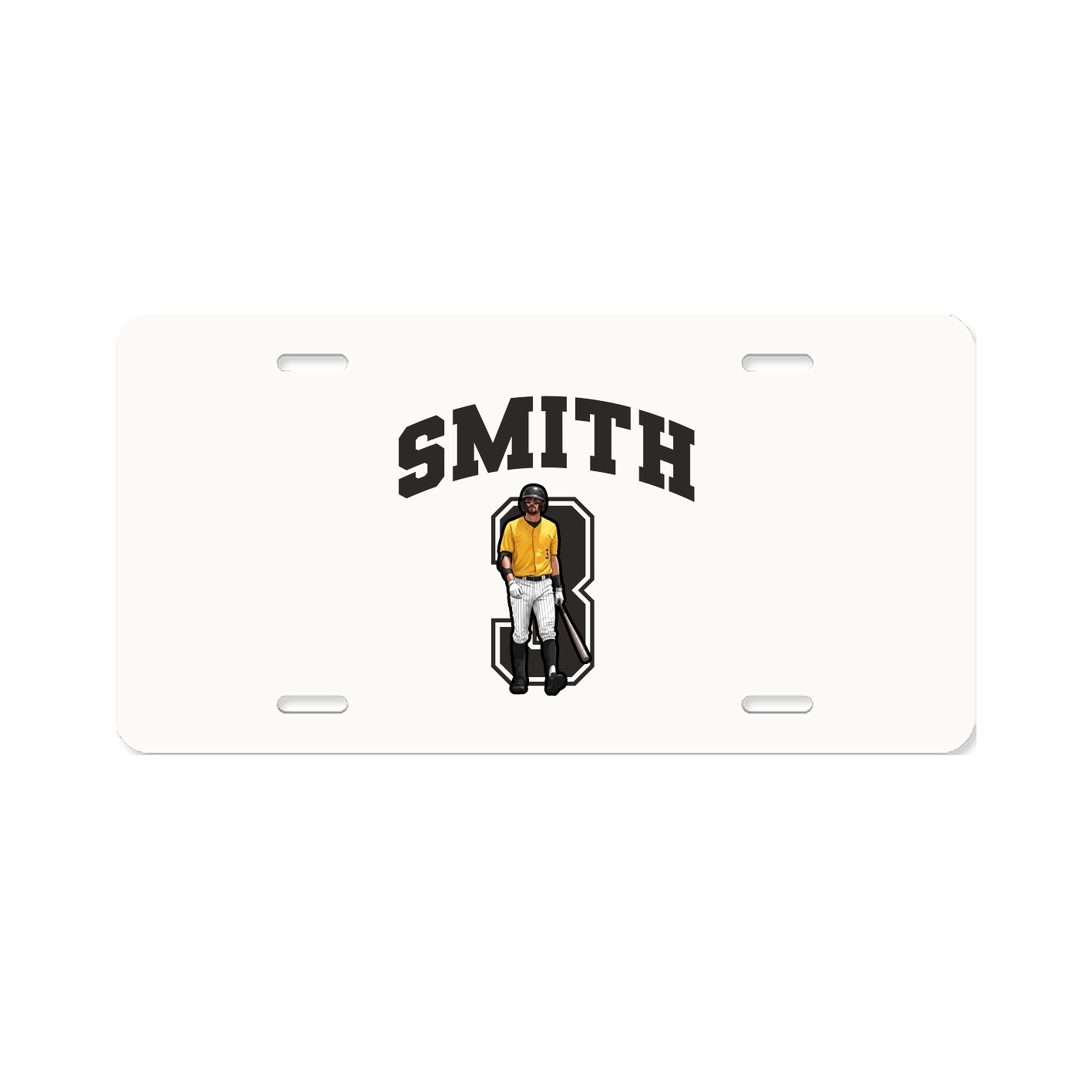 License Plate — Number in Classic