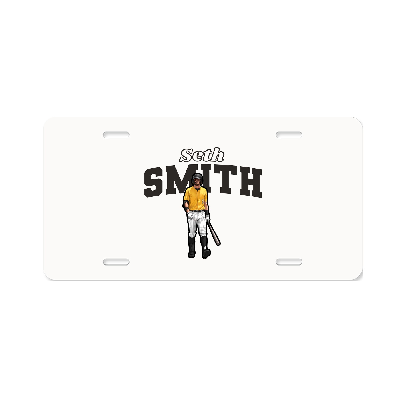 License Plate — Name Arch in Classic