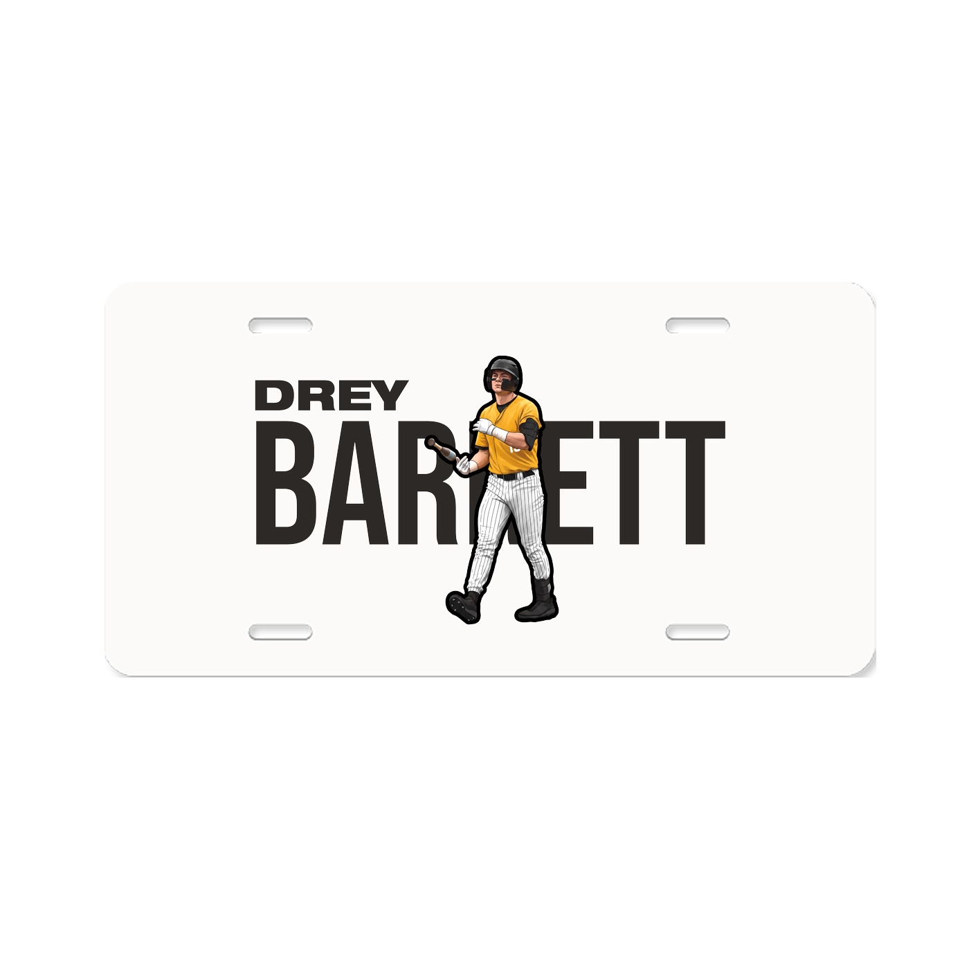 License Plate — Player Name in Classic