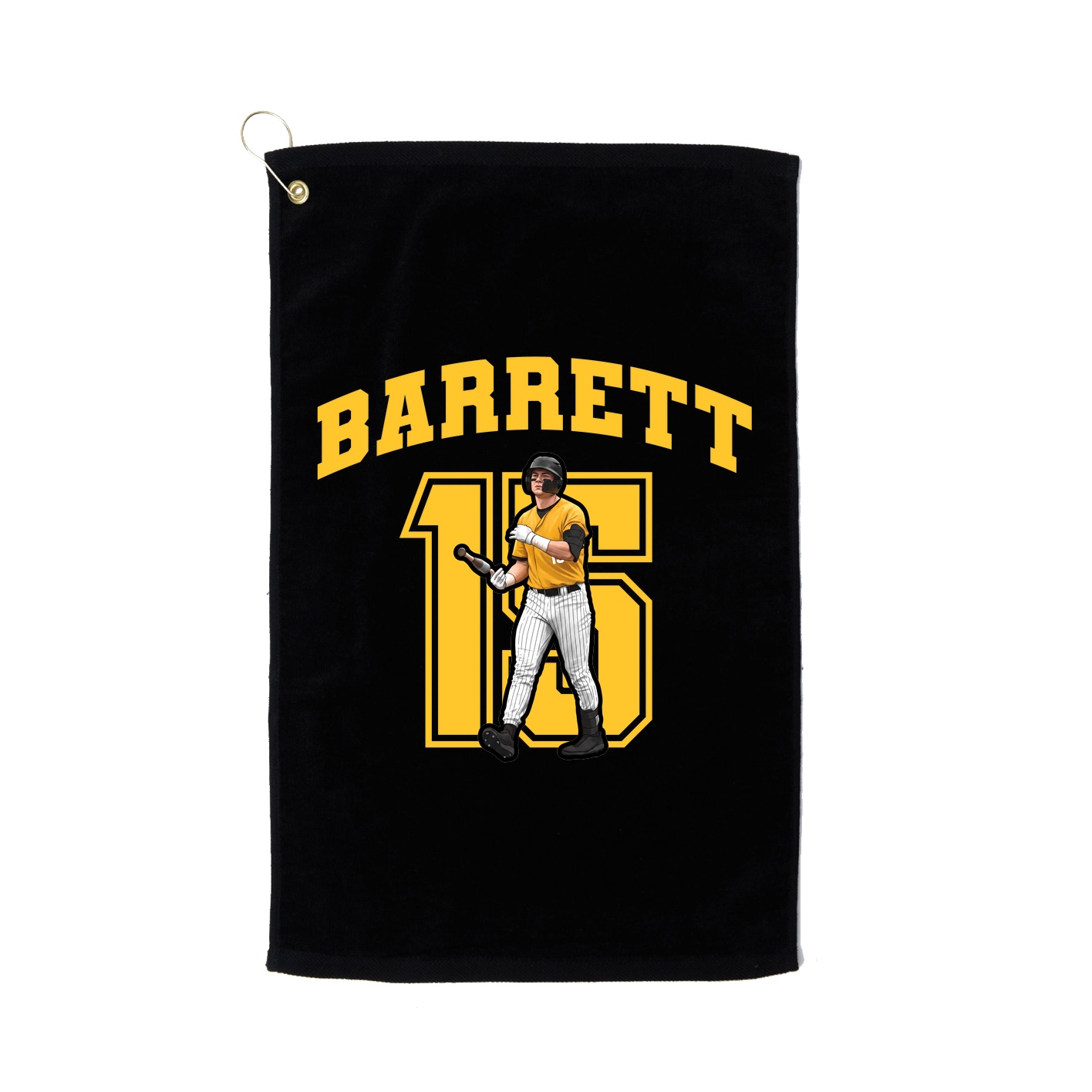 Golf Towel — Number in Black